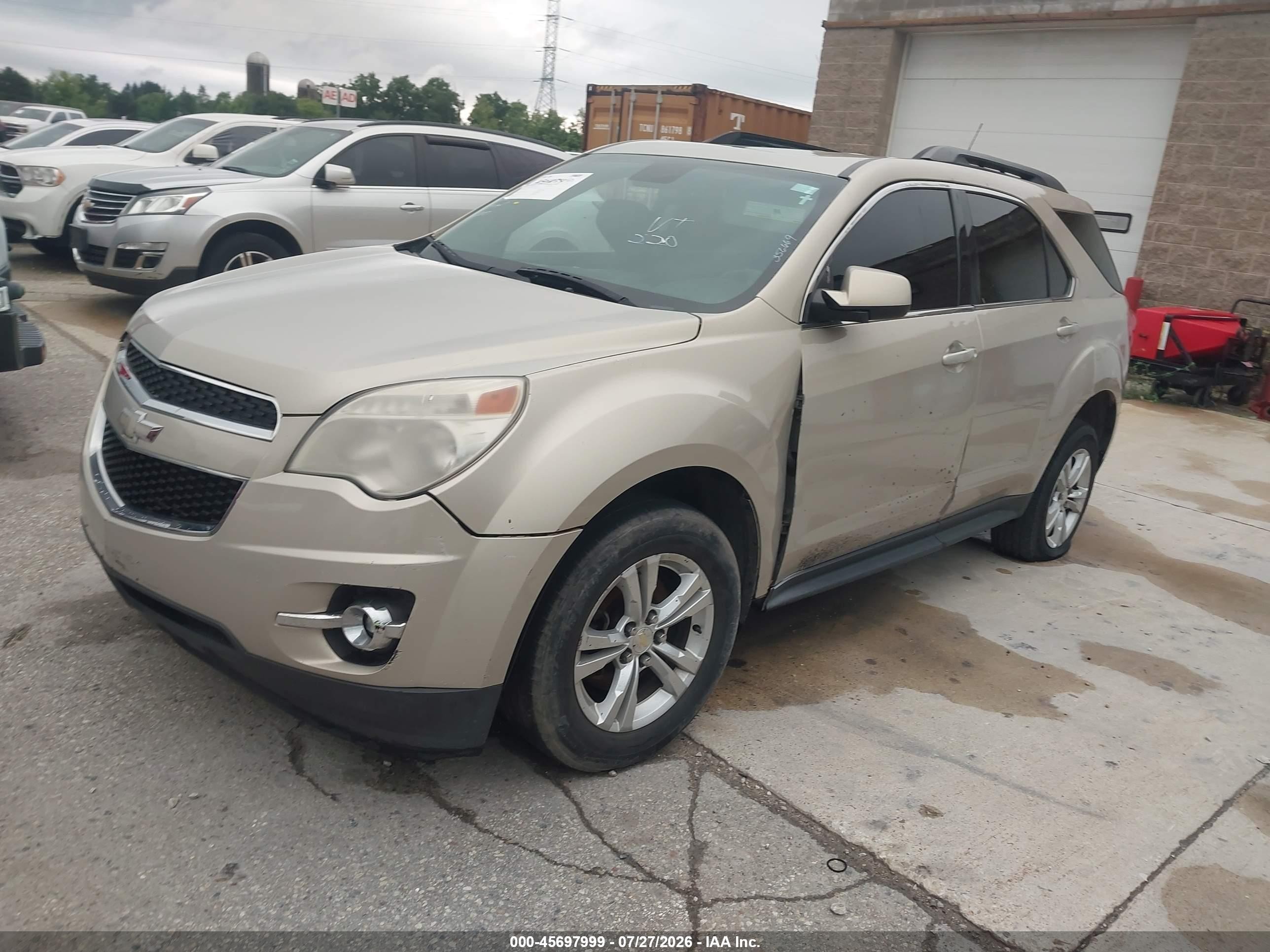 2012 Chevrolet Equinox 2lt Beige vin: 2GNALPEK5C6356669