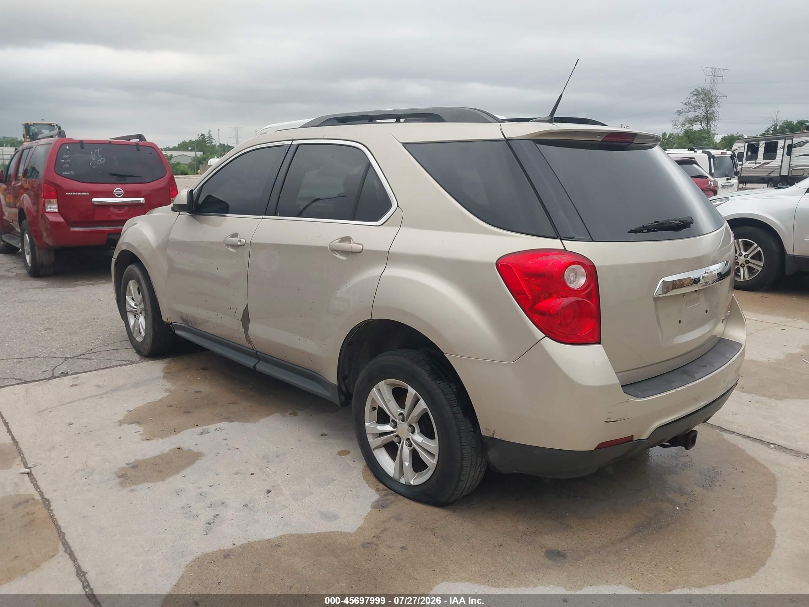 2012 Chevrolet Equinox 2lt Beige vin: 2GNALPEK5C6356669