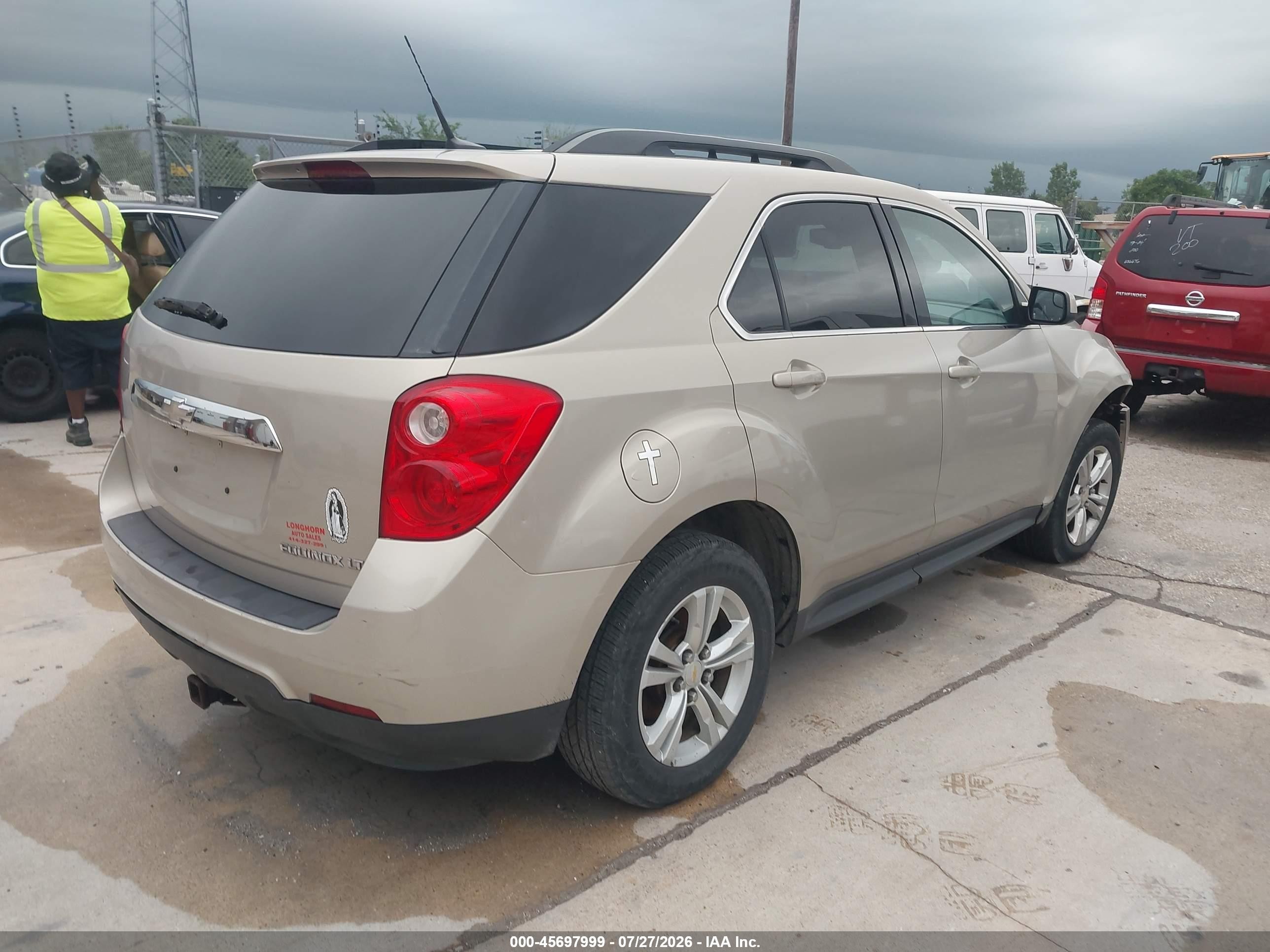 2012 Chevrolet Equinox 2lt Beige vin: 2GNALPEK5C6356669