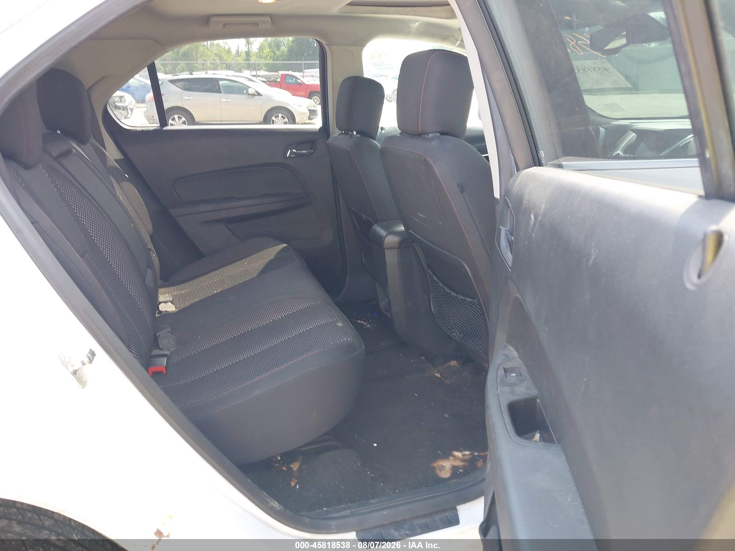 2013 Chevrolet Equinox Lt White vin: 2GNALPEK5D6196424