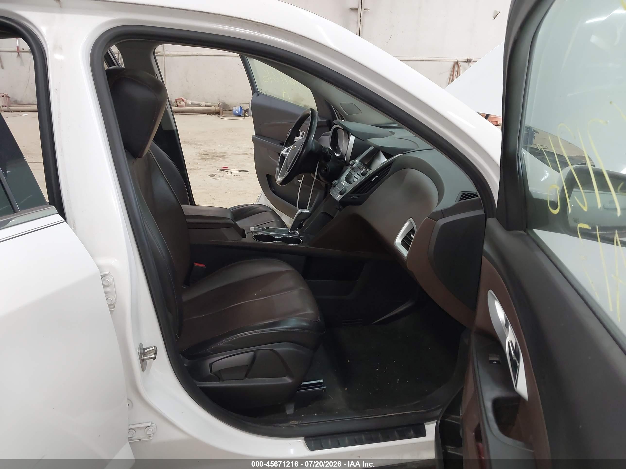2013 Chevrolet Equinox Lt White vin: 2GNALPEK5D6349609
