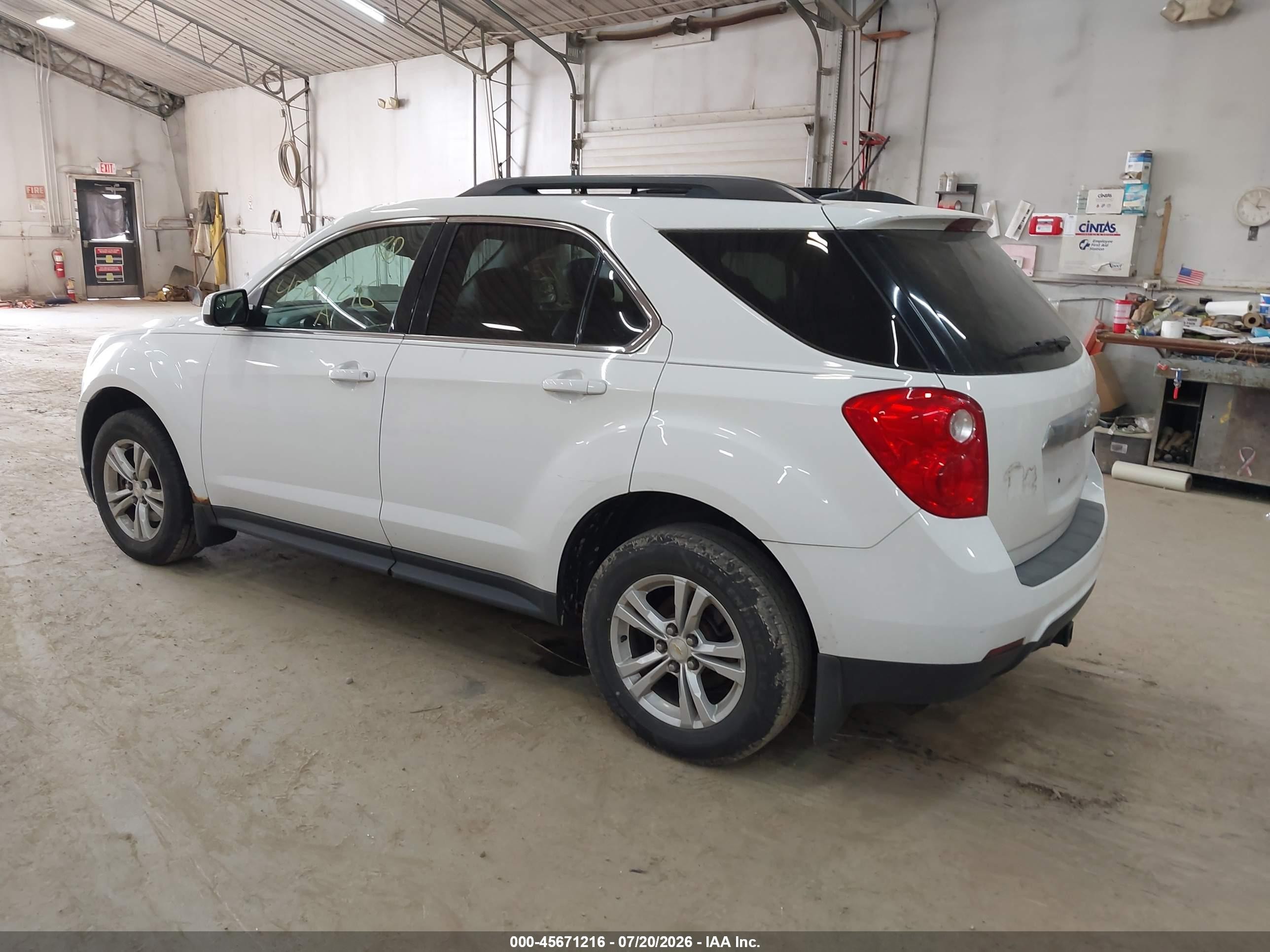 2013 Chevrolet Equinox Lt White vin: 2GNALPEK5D6349609