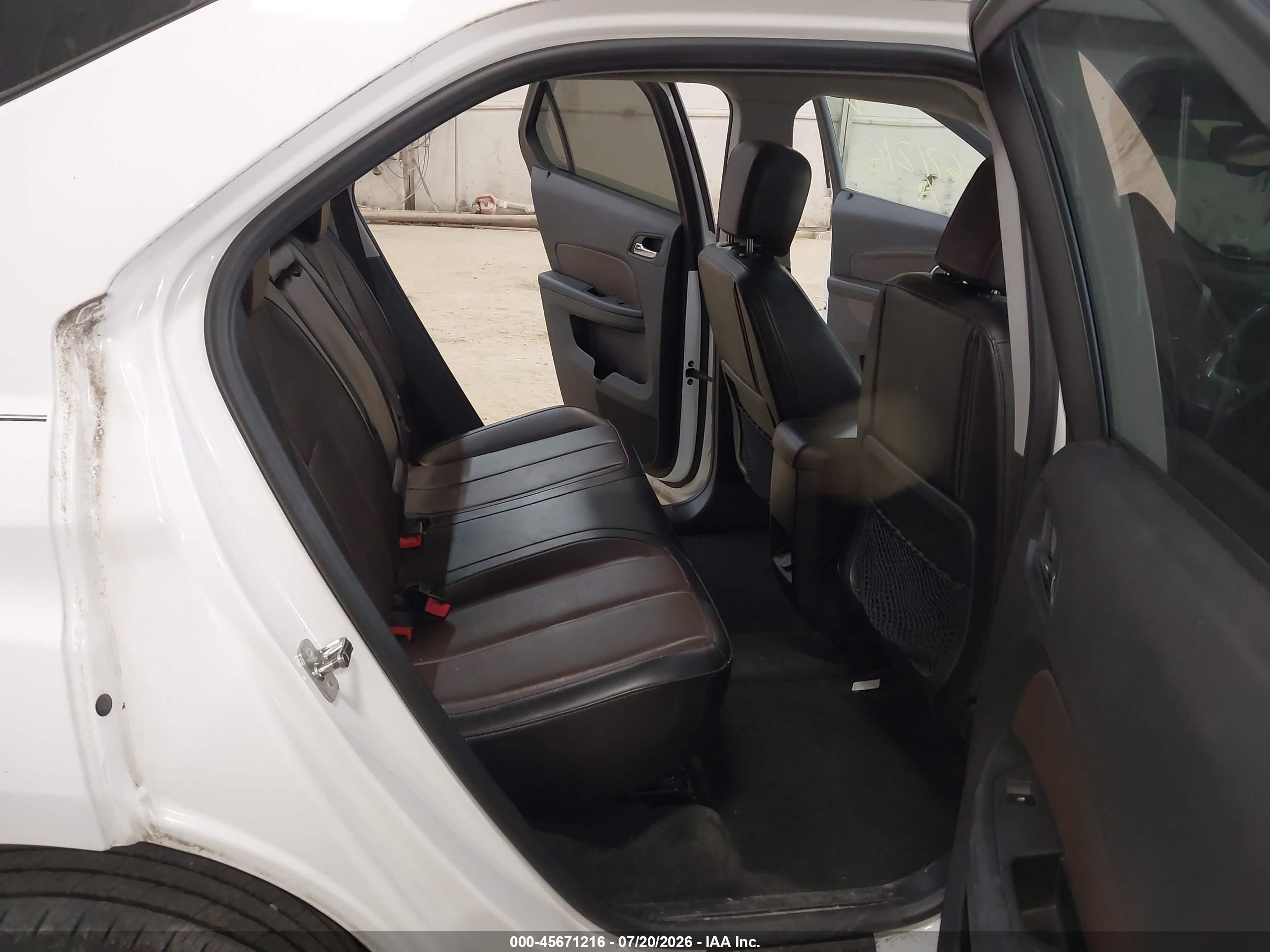 2013 Chevrolet Equinox Lt White vin: 2GNALPEK5D6349609