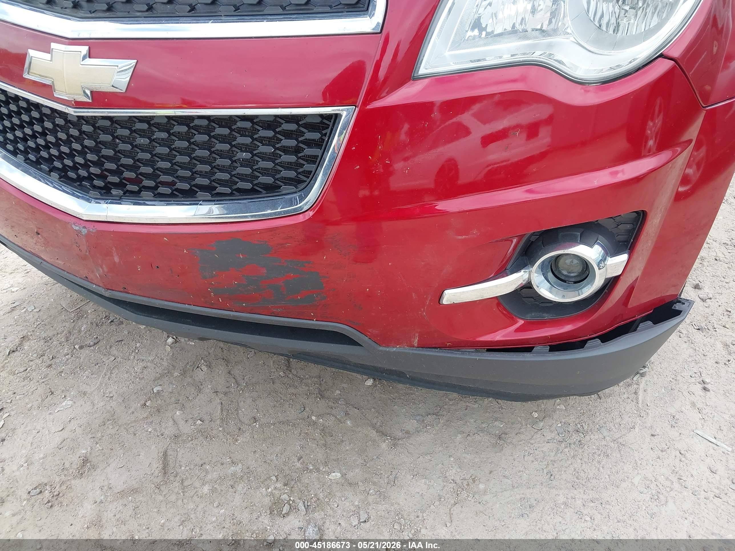 2013 Chevrolet Equinox 2lt Red vin: 2GNALPEK5D6402048