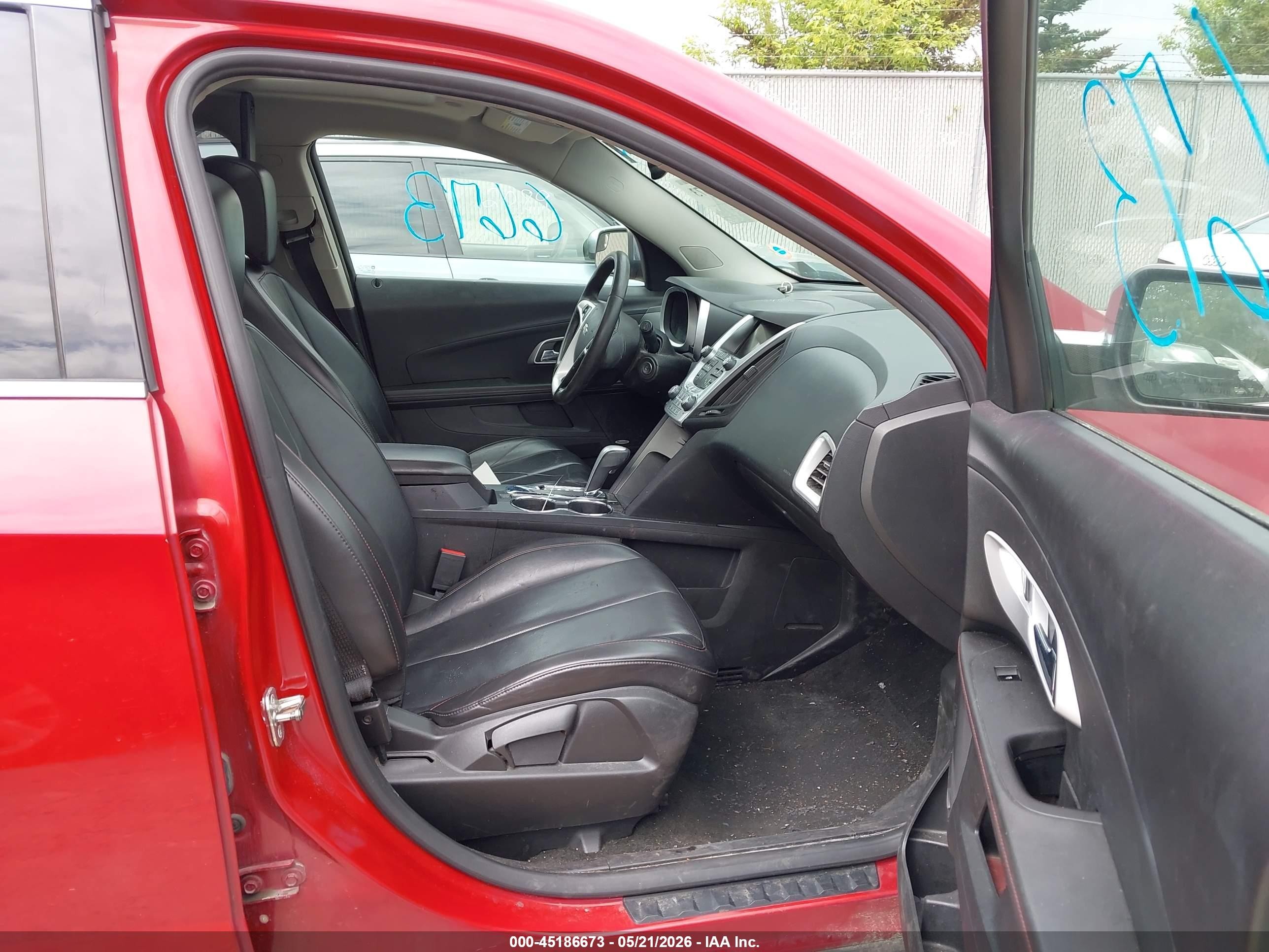 2013 Chevrolet Equinox 2lt Red vin: 2GNALPEK5D6402048