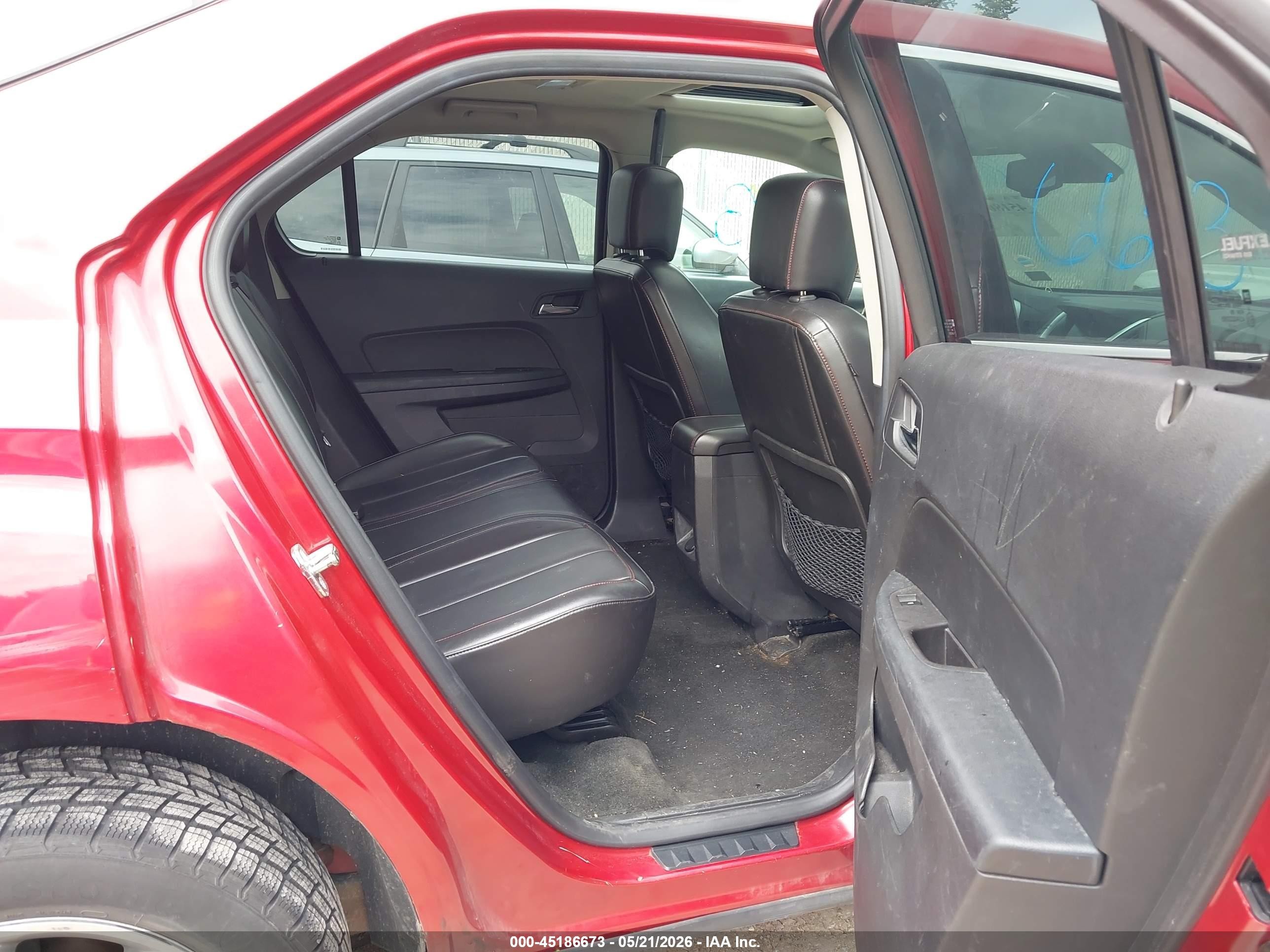 2013 Chevrolet Equinox 2lt Red vin: 2GNALPEK5D6402048