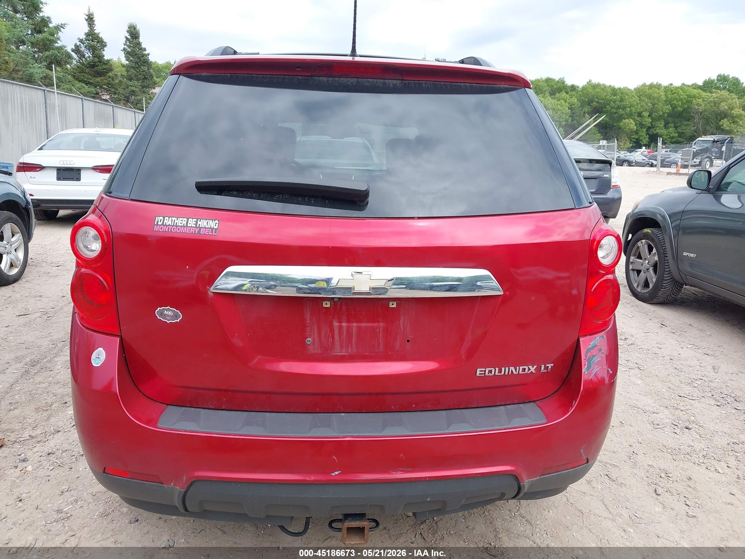 2013 Chevrolet Equinox 2lt Red vin: 2GNALPEK5D6402048