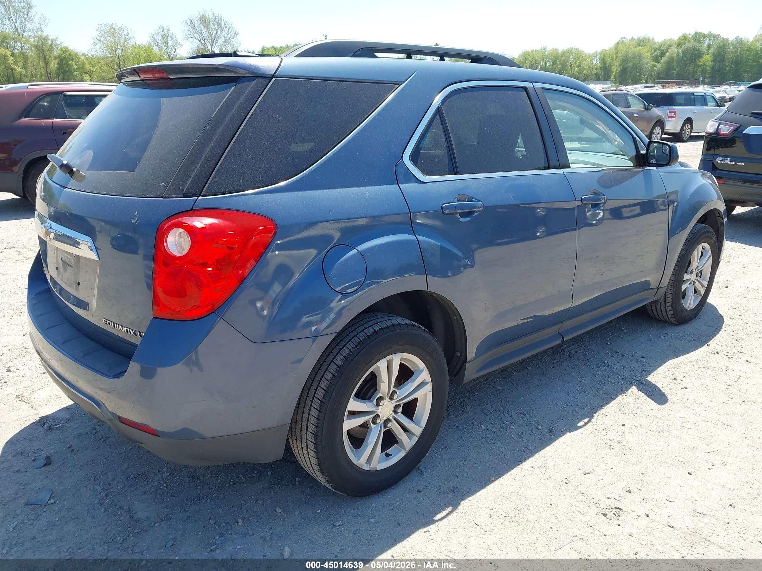 2012 Chevrolet Equinox 2lt Blue vin: 2GNALPEK6C6170283