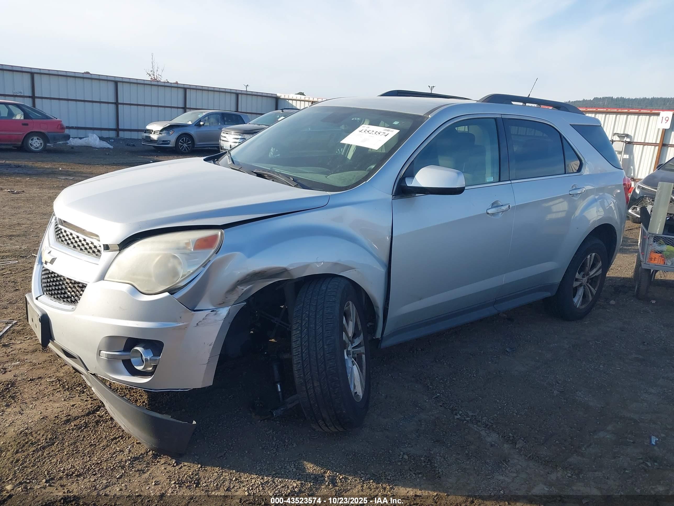 2013 Chevrolet Equinox 2lt Silver vin: 2GNALPEK6D6105287