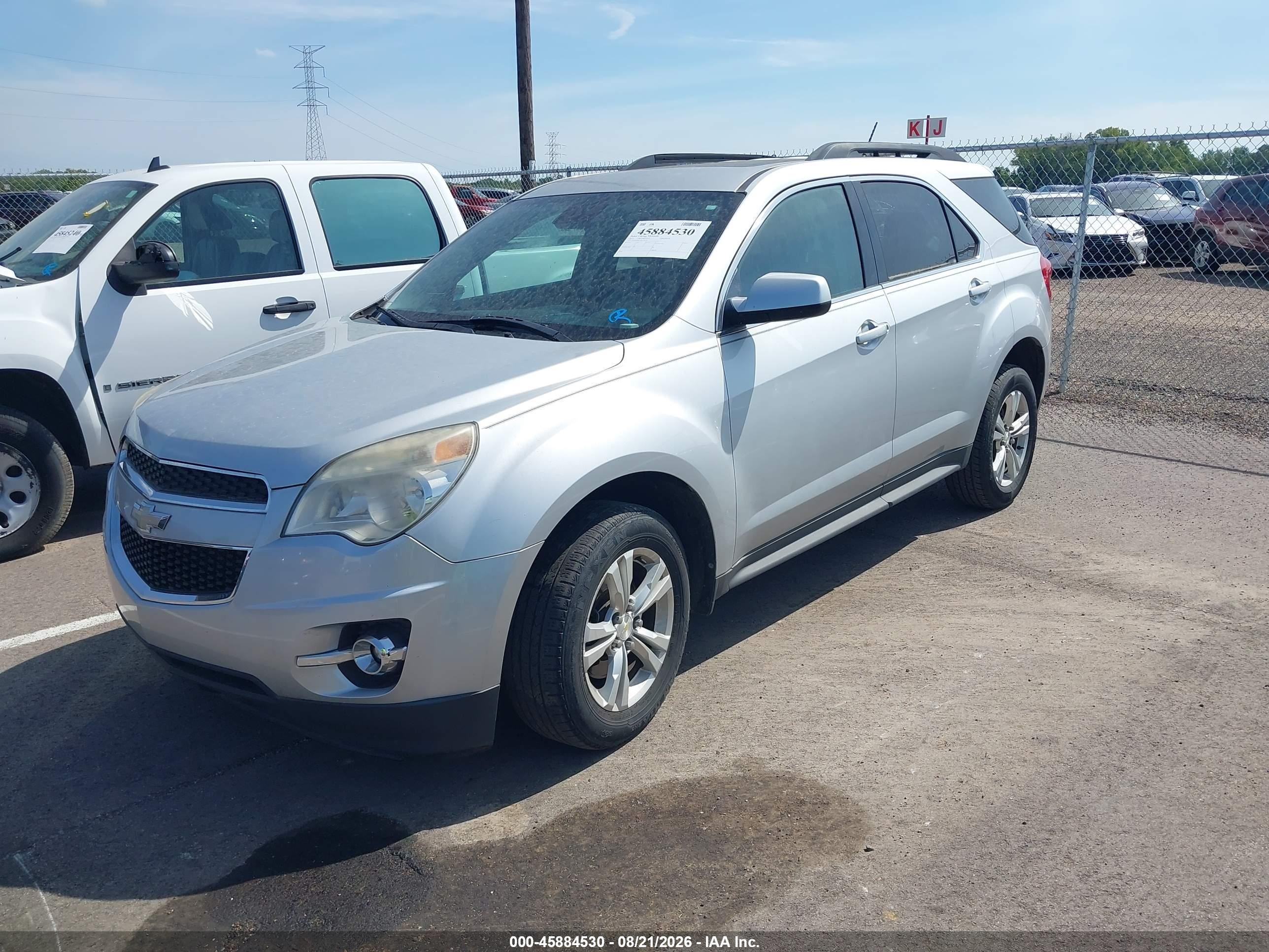 2013 Chevrolet Equinox 2lt Серебряный vin: 2GNALPEK6D6143120