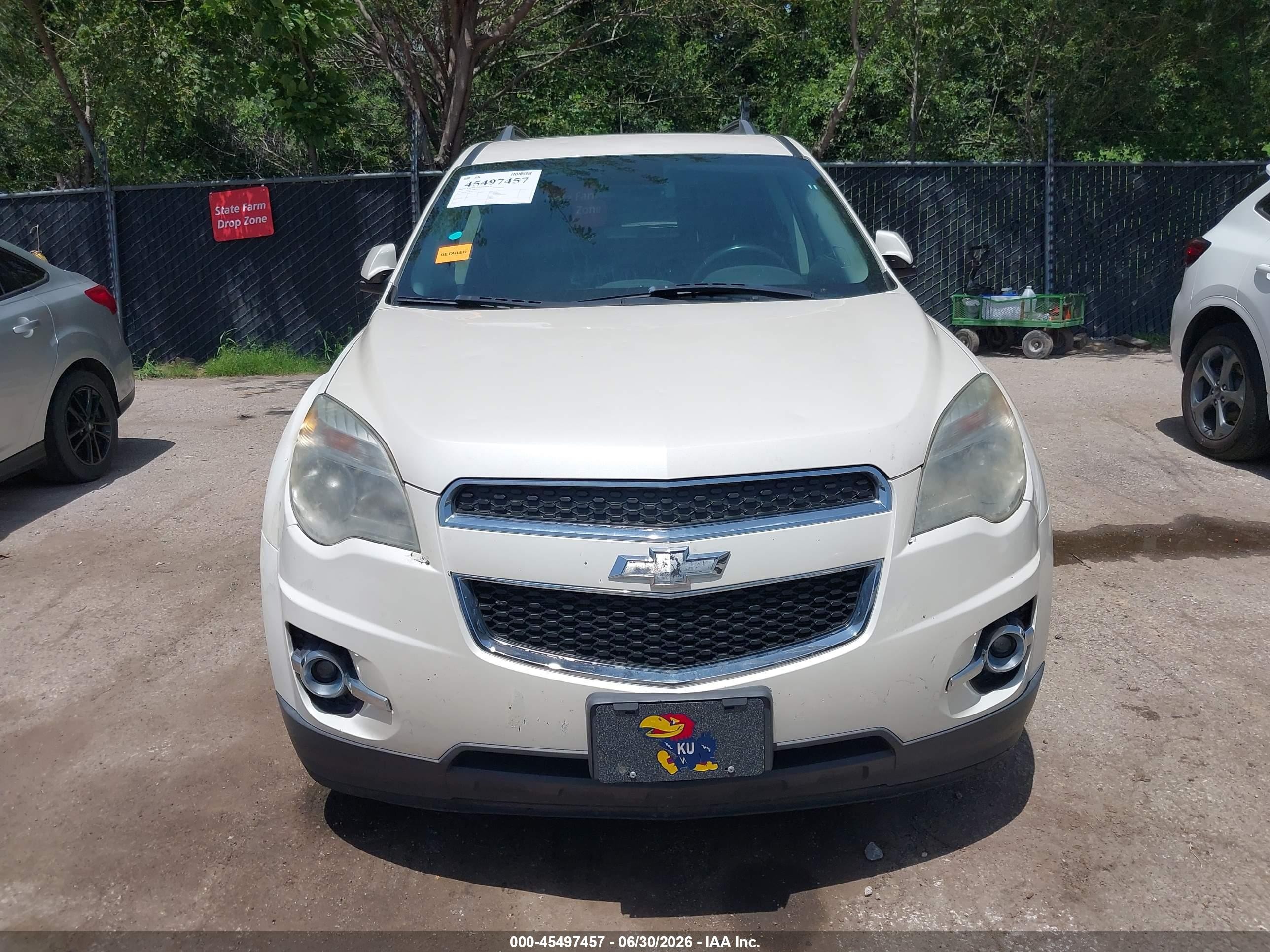 2012 Chevrolet Equinox Lt W/2lt White vin: 2GNALPEK7C1230777