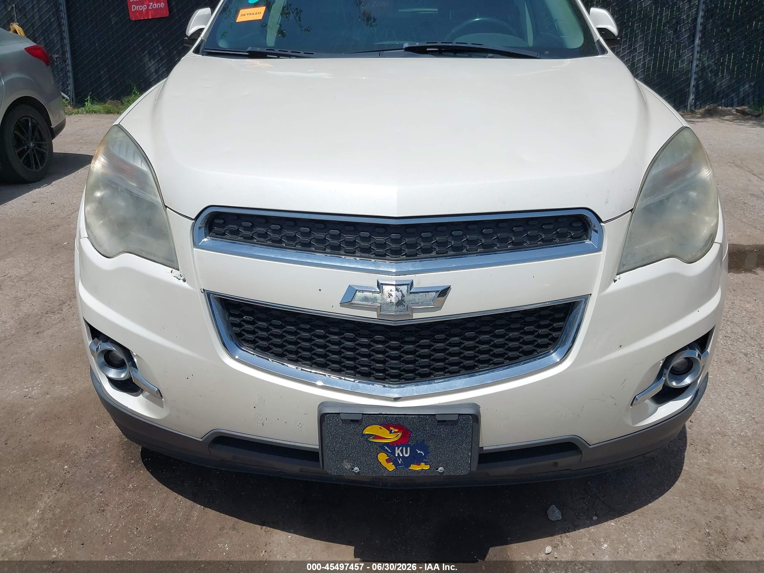 2012 Chevrolet Equinox Lt W/2lt White vin: 2GNALPEK7C1230777