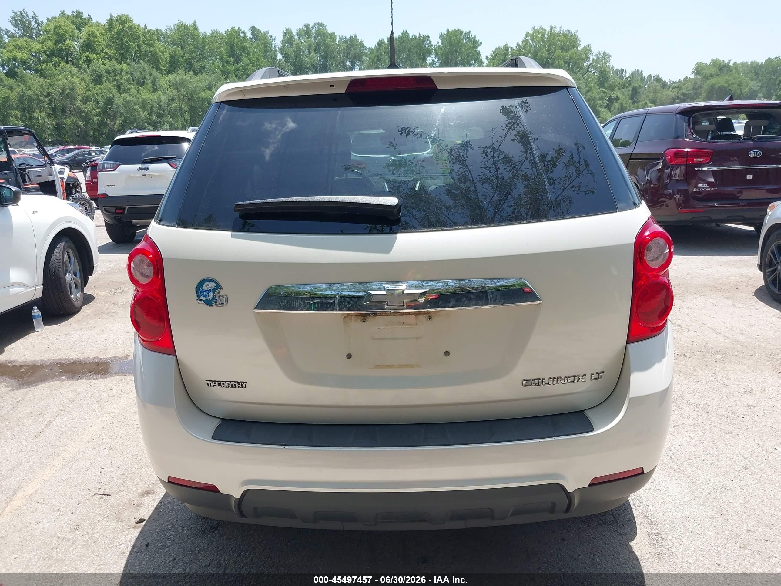 2012 Chevrolet Equinox Lt W/2lt White vin: 2GNALPEK7C1230777