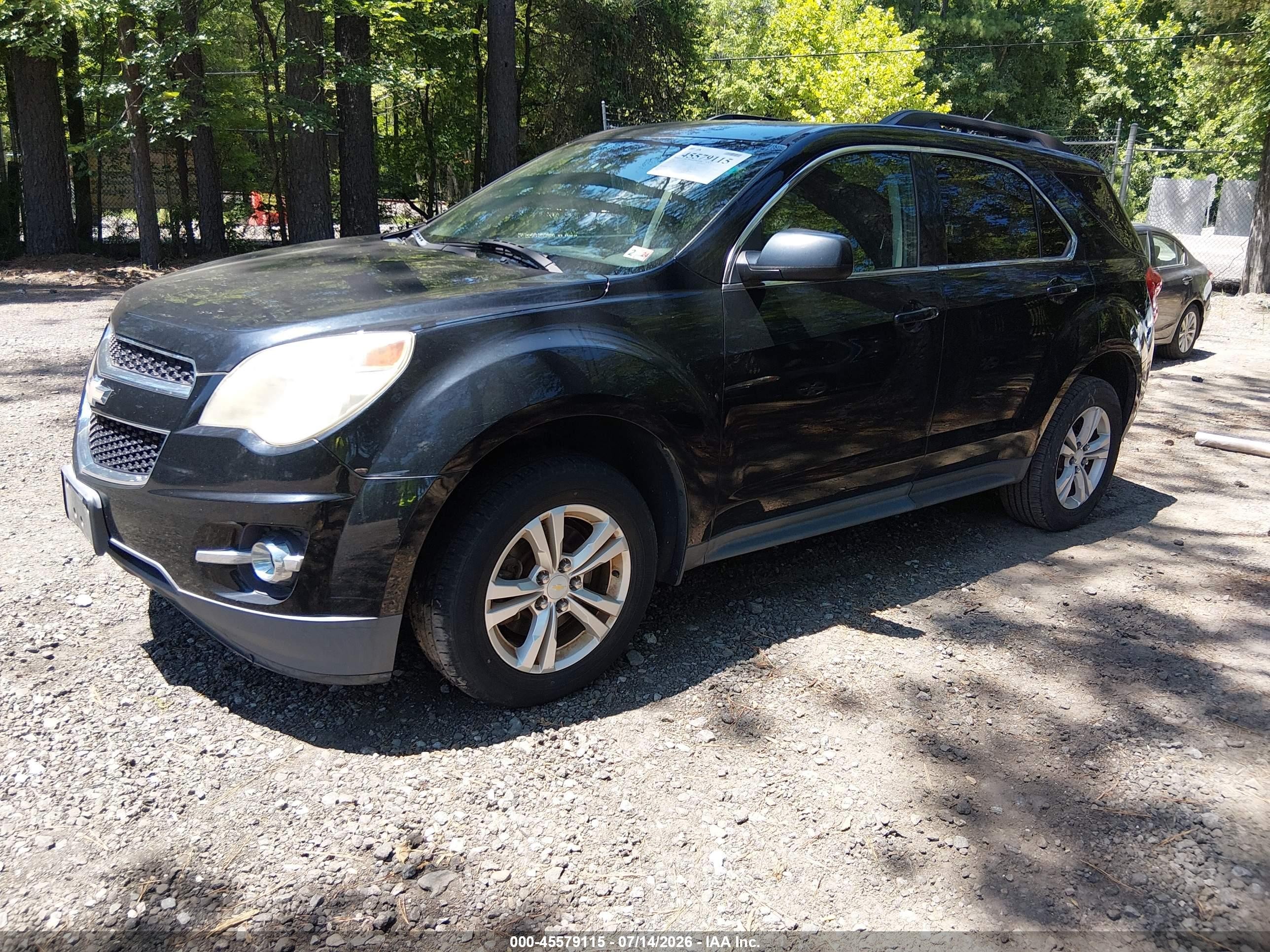 2013 Chevrolet Equinox Lt Black vin: 2GNALPEK7D1121012