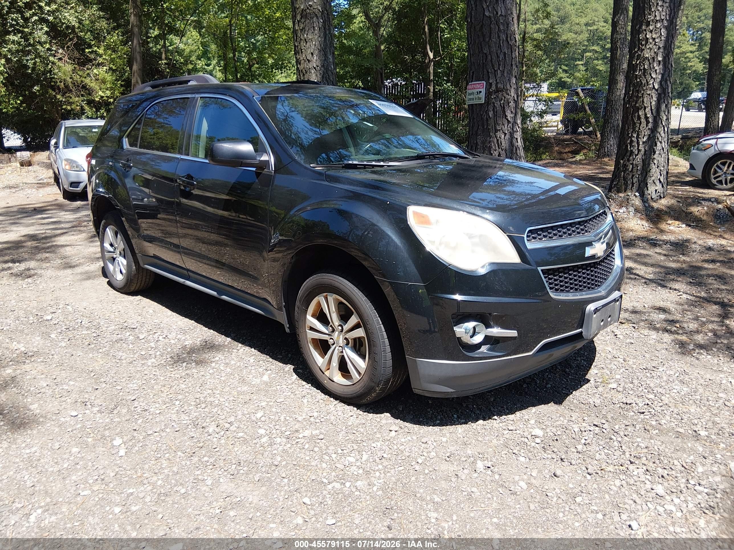 2013 Chevrolet Equinox Lt Black vin: 2GNALPEK7D1121012