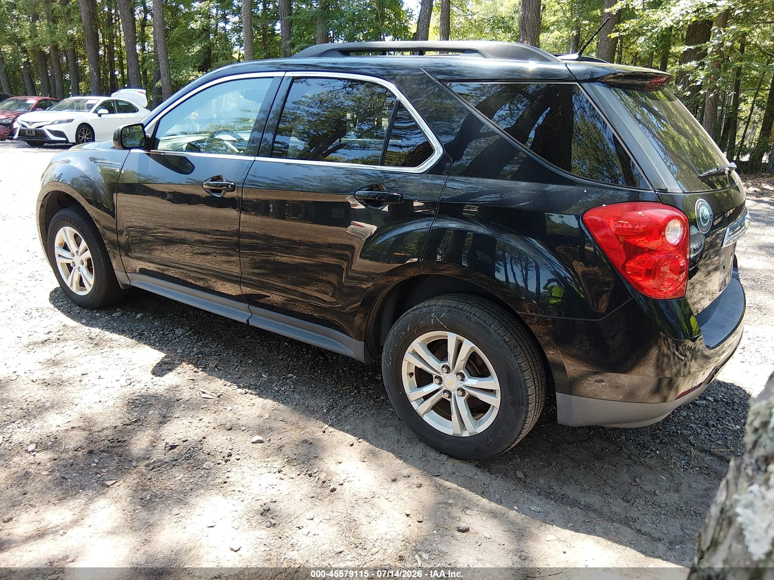 2013 Chevrolet Equinox Lt Black vin: 2GNALPEK7D1121012
