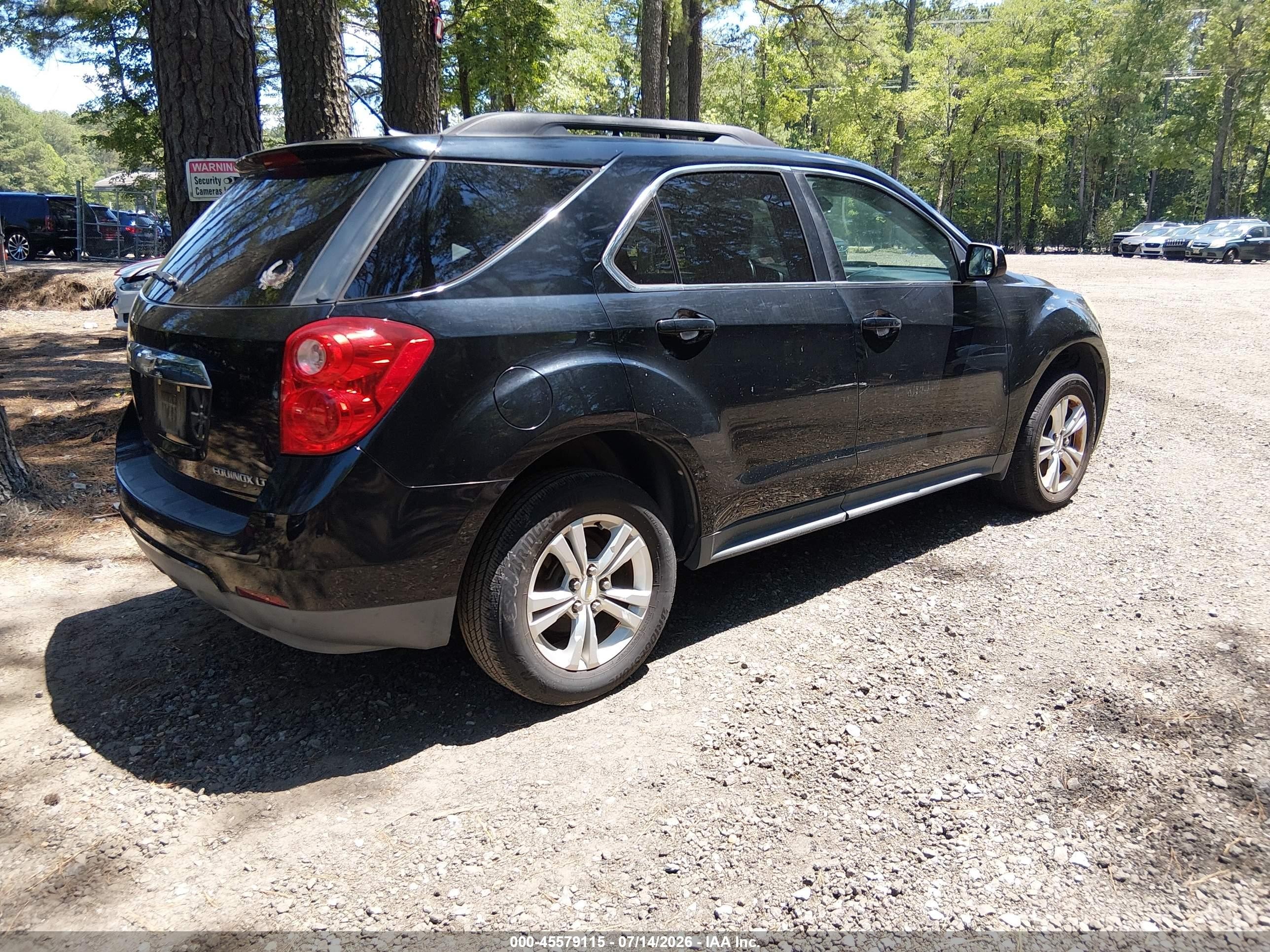 2013 Chevrolet Equinox Lt Black vin: 2GNALPEK7D1121012
