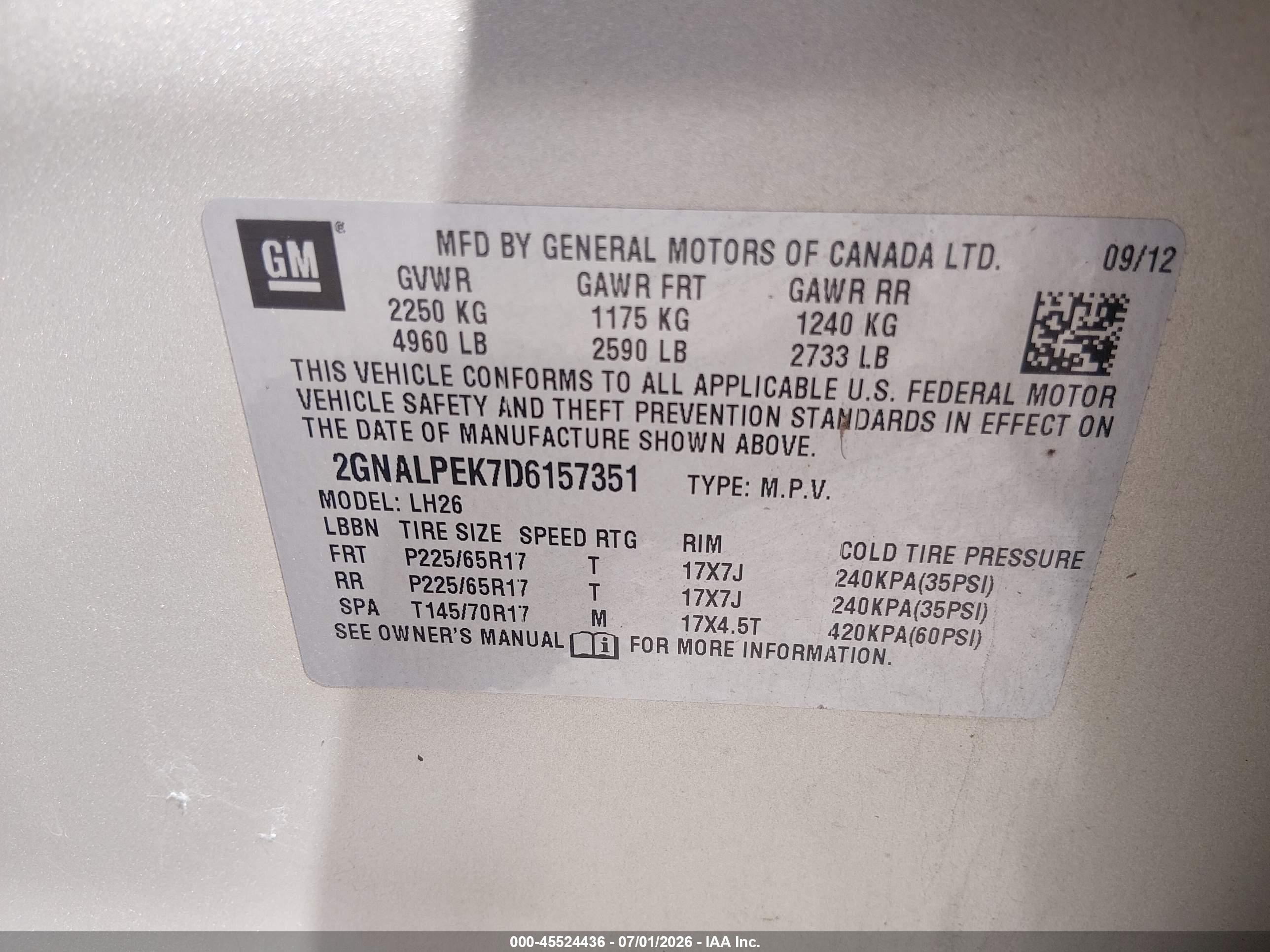 2013 Chevrolet Equinox 2lt Silver vin: 2GNALPEK7D6157351