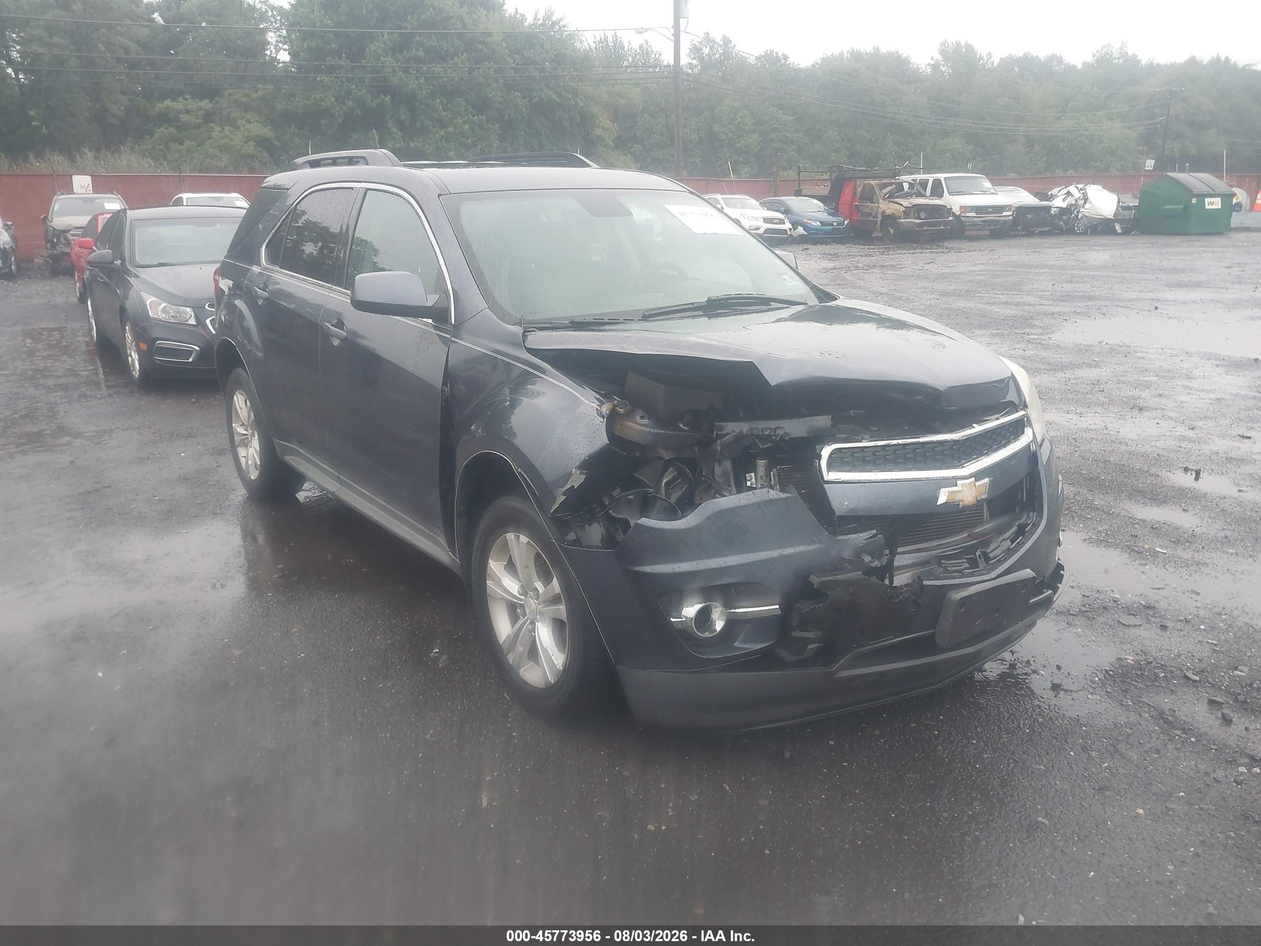 2013 Chevrolet Equinox Lt Gray vin: 2GNALPEK7D6316773