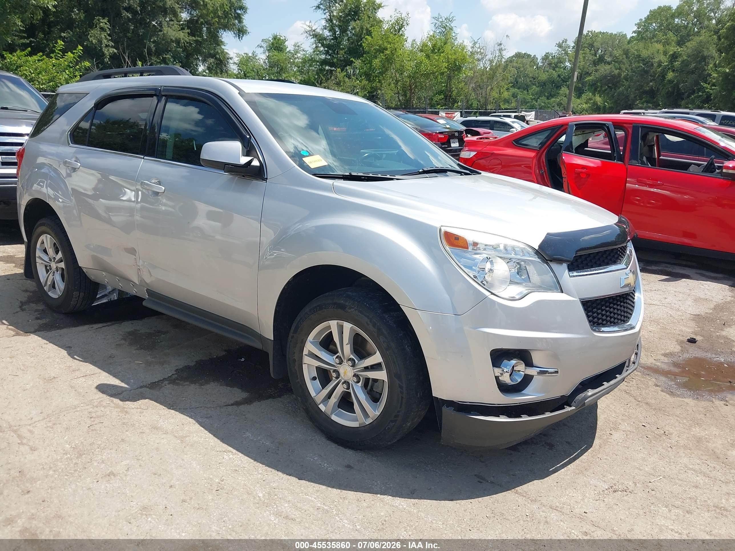 2013 Chevrolet Equinox Lt Silver vin: 2GNALPEK8D6241243