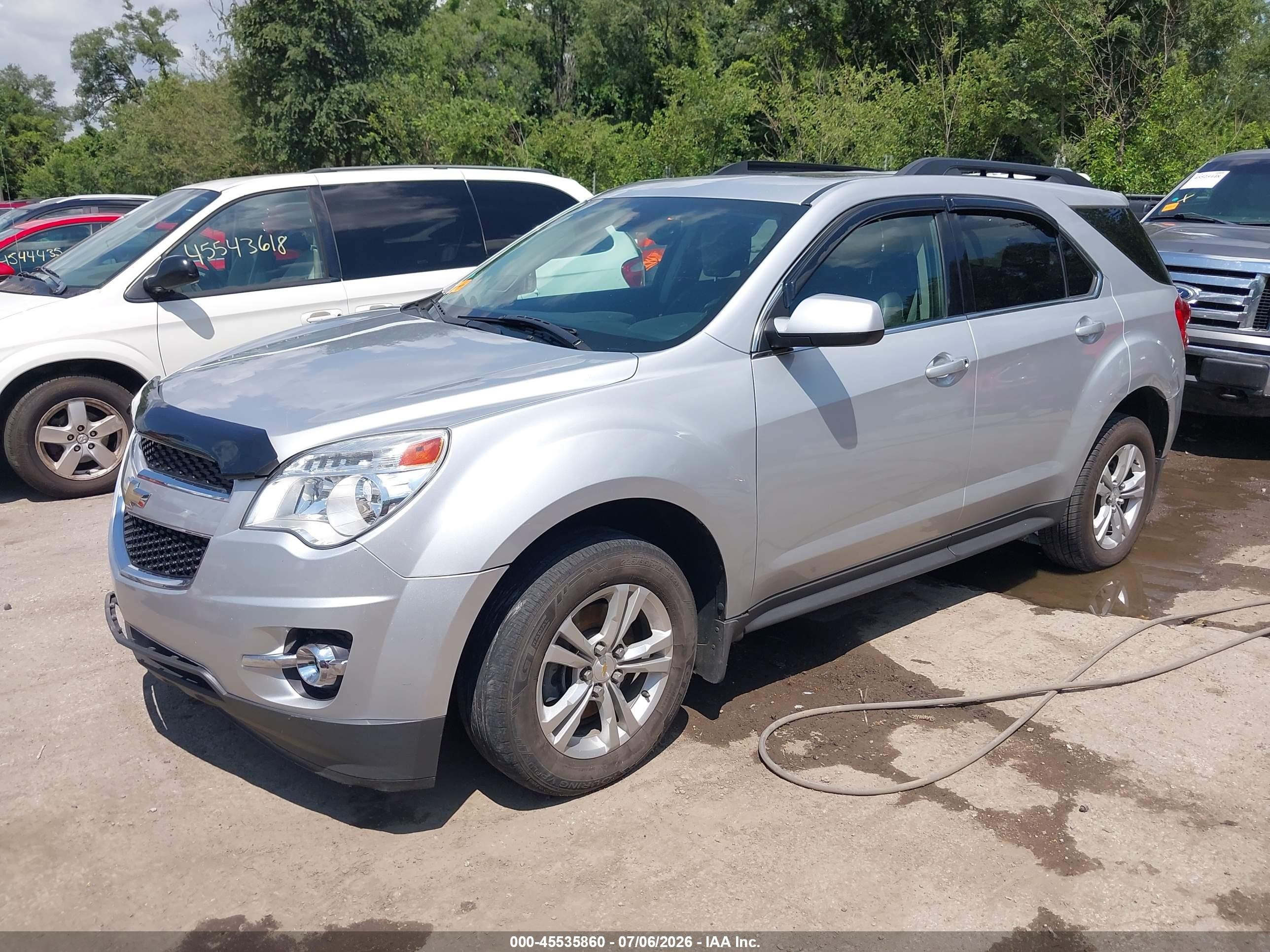 2013 Chevrolet Equinox Lt Silver vin: 2GNALPEK8D6241243