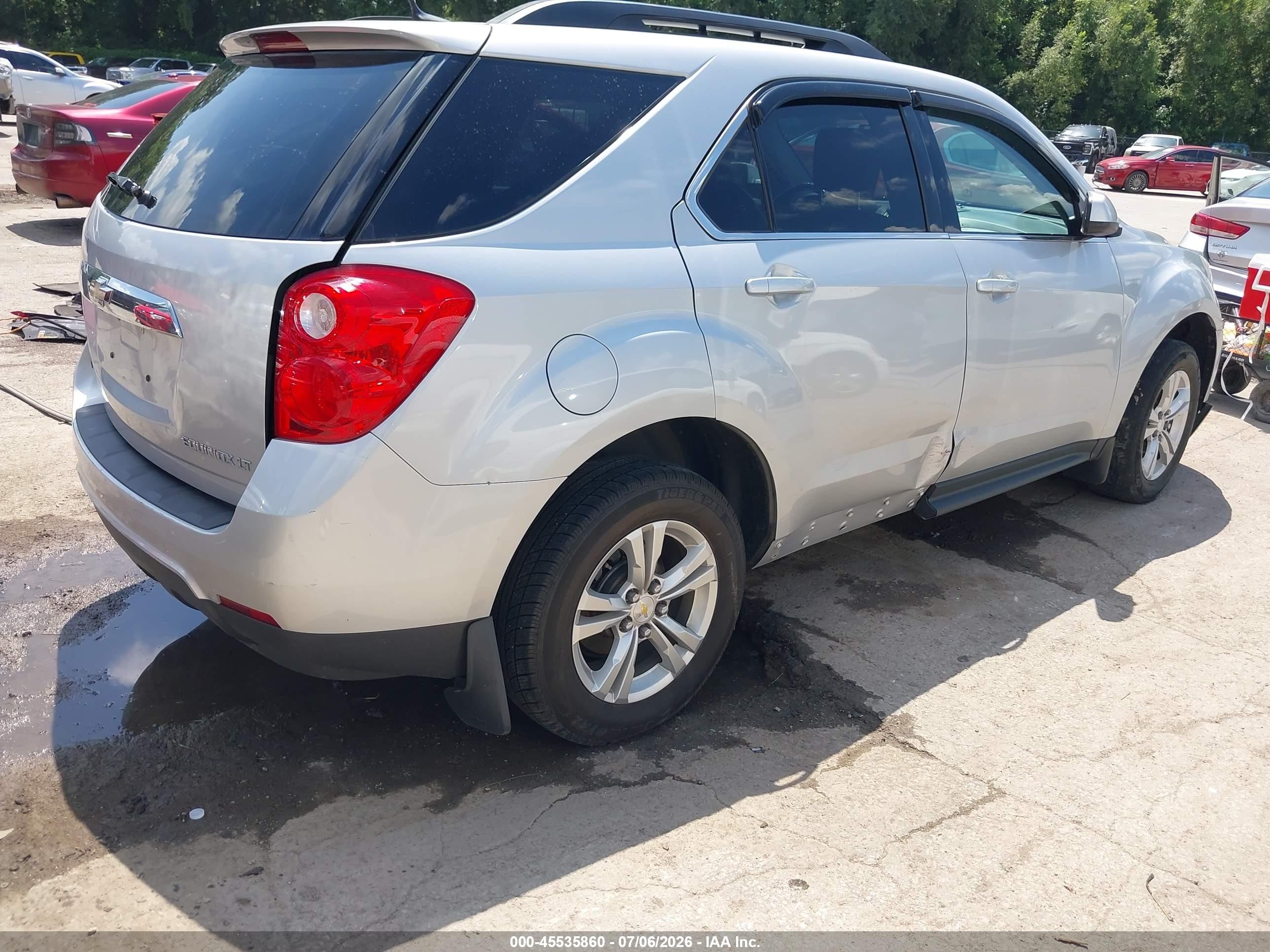 2013 Chevrolet Equinox Lt Silver vin: 2GNALPEK8D6241243