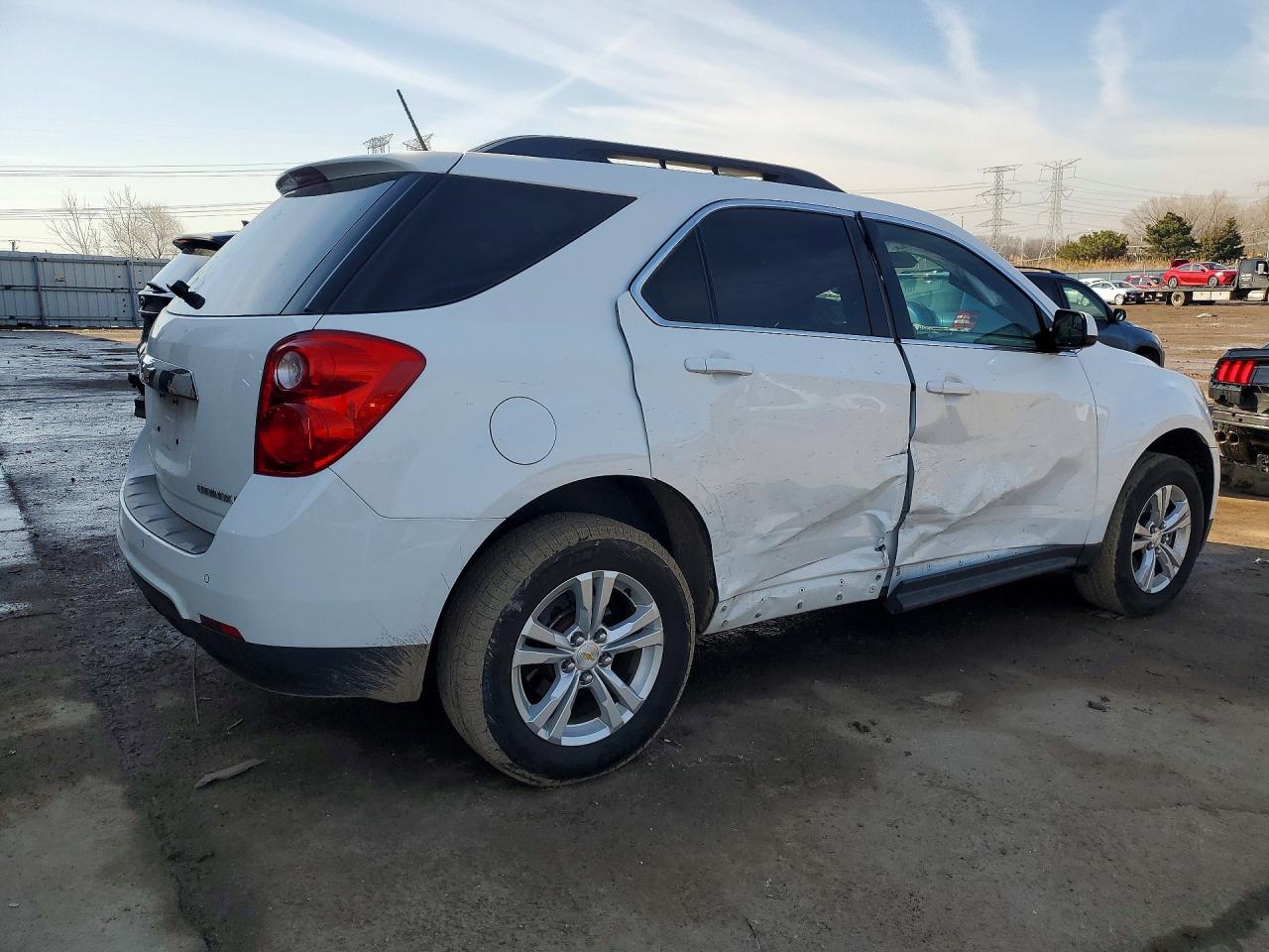 2013 Chevrolet Equinox Lt White vin: 2GNALPEK8D6268832