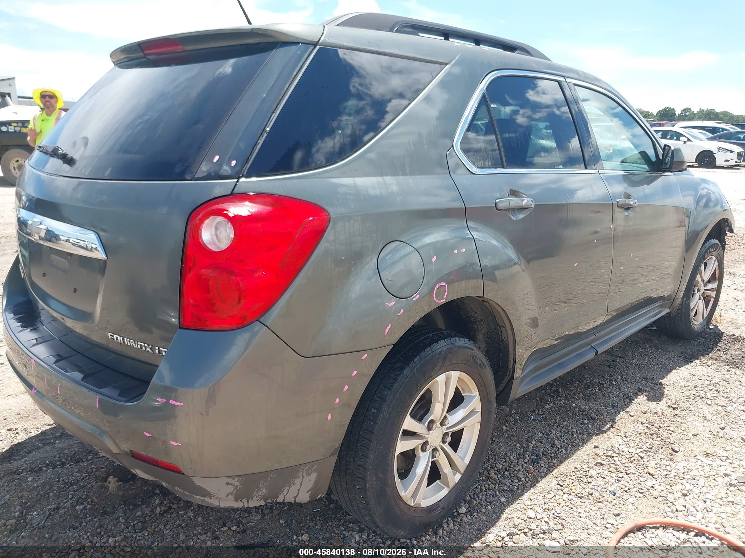 2013 Chevrolet Equinox Lt Gray vin: 2GNALPEK8D6309105