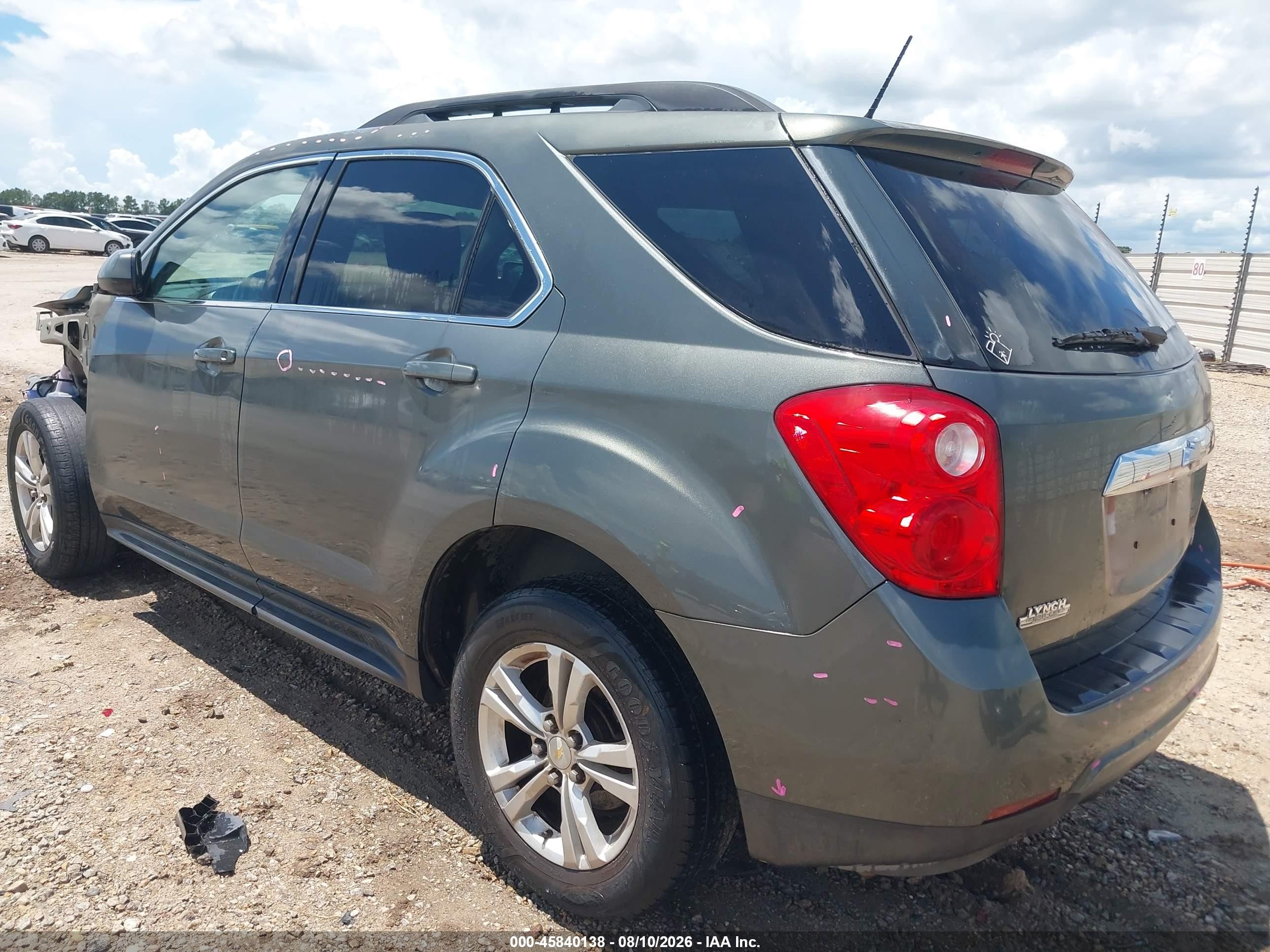 2013 Chevrolet Equinox Lt Gray vin: 2GNALPEK8D6309105