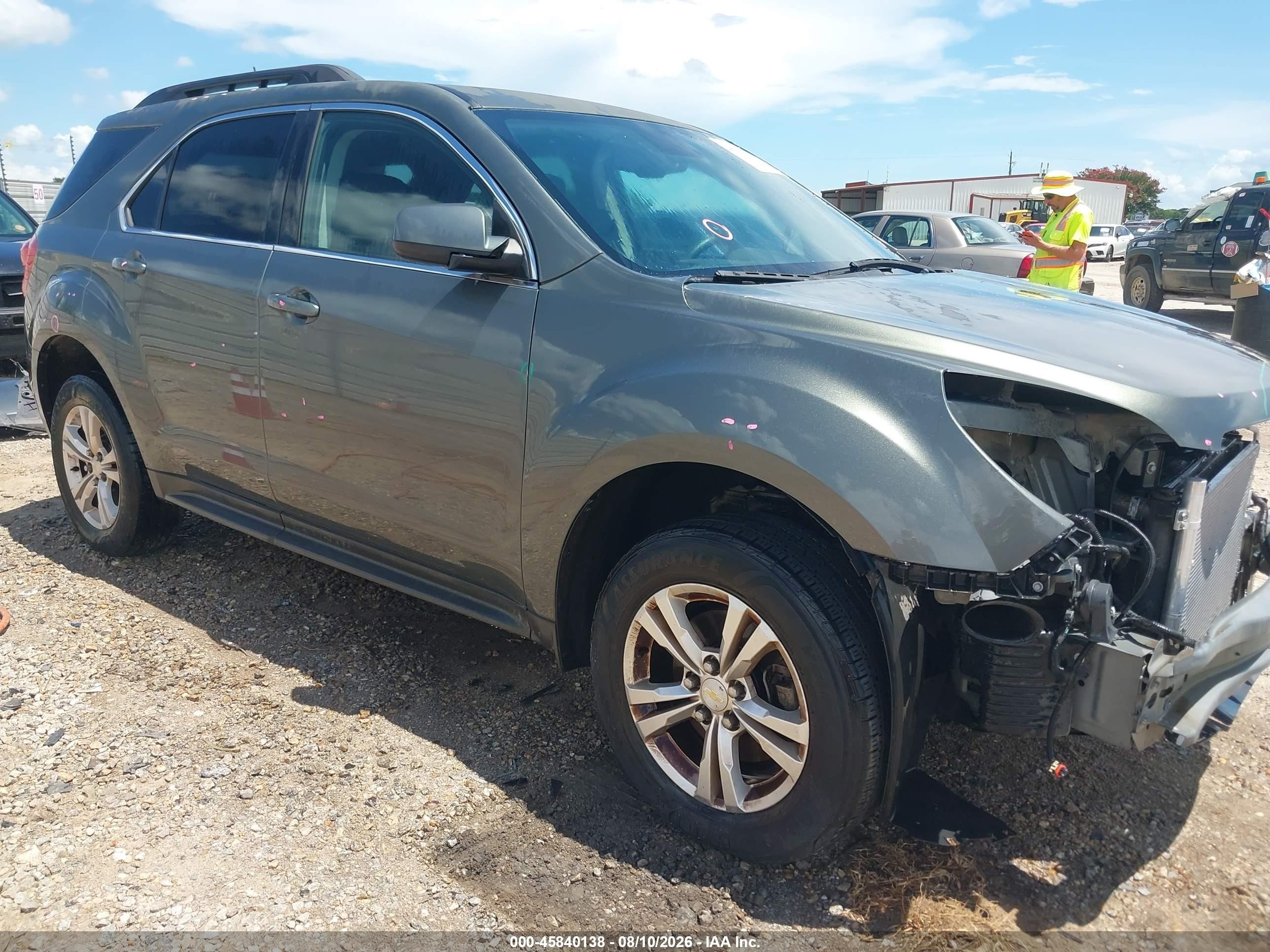 2013 Chevrolet Equinox Lt Gray vin: 2GNALPEK8D6309105