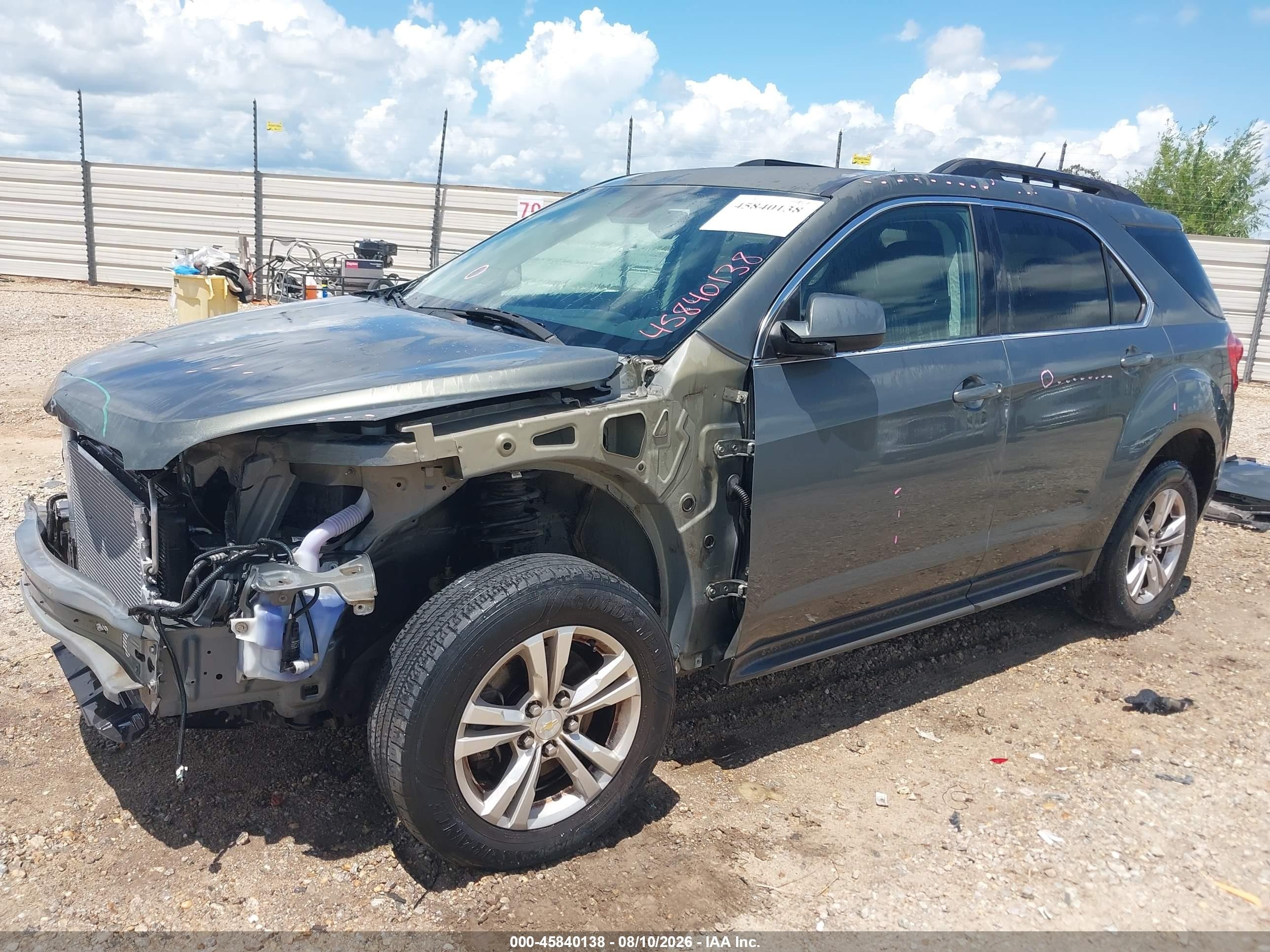 2013 Chevrolet Equinox Lt Gray vin: 2GNALPEK8D6309105