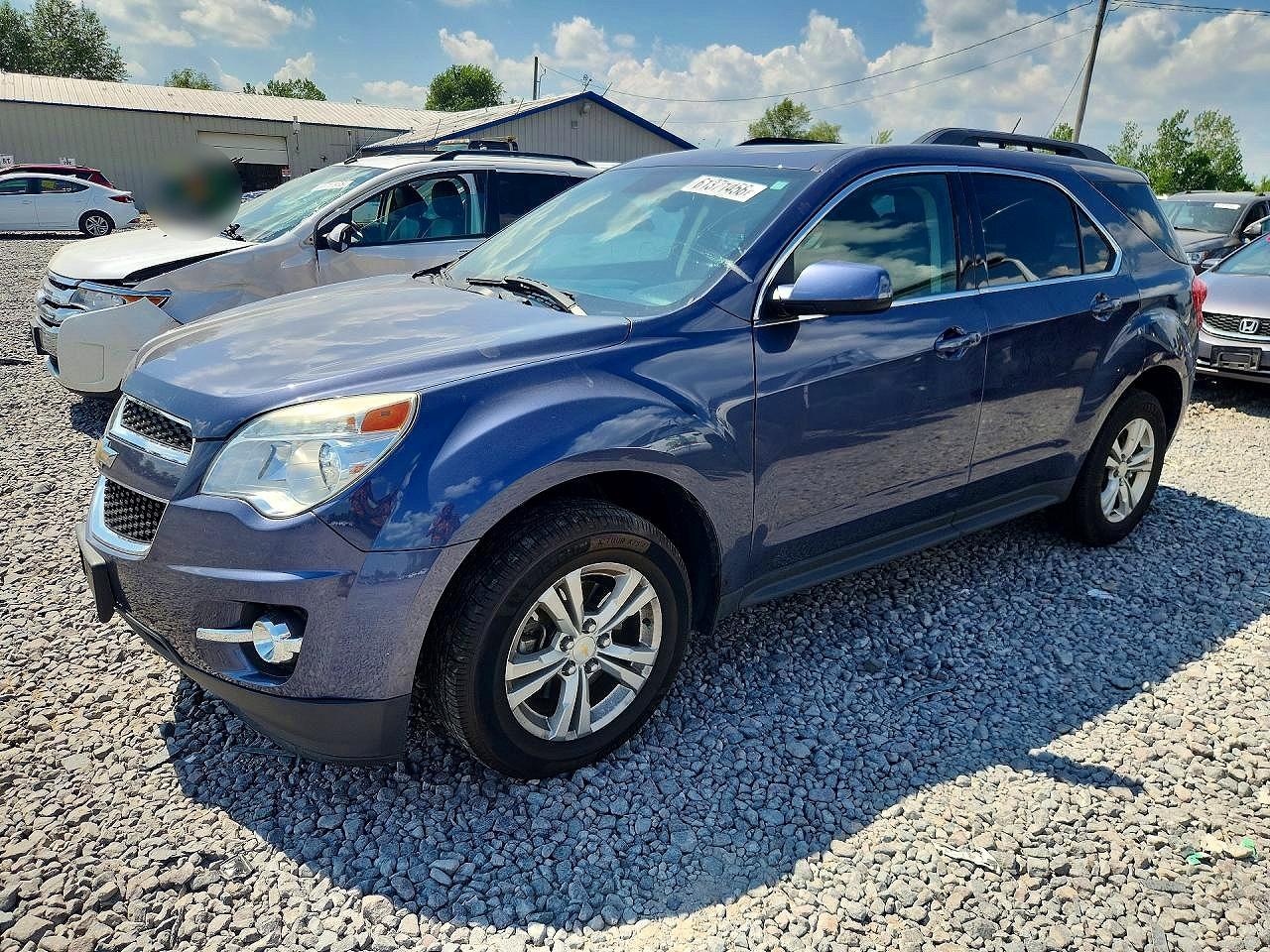 2013 Chevrolet Equinox Lt Blue vin: 2GNALPEK8D6428935