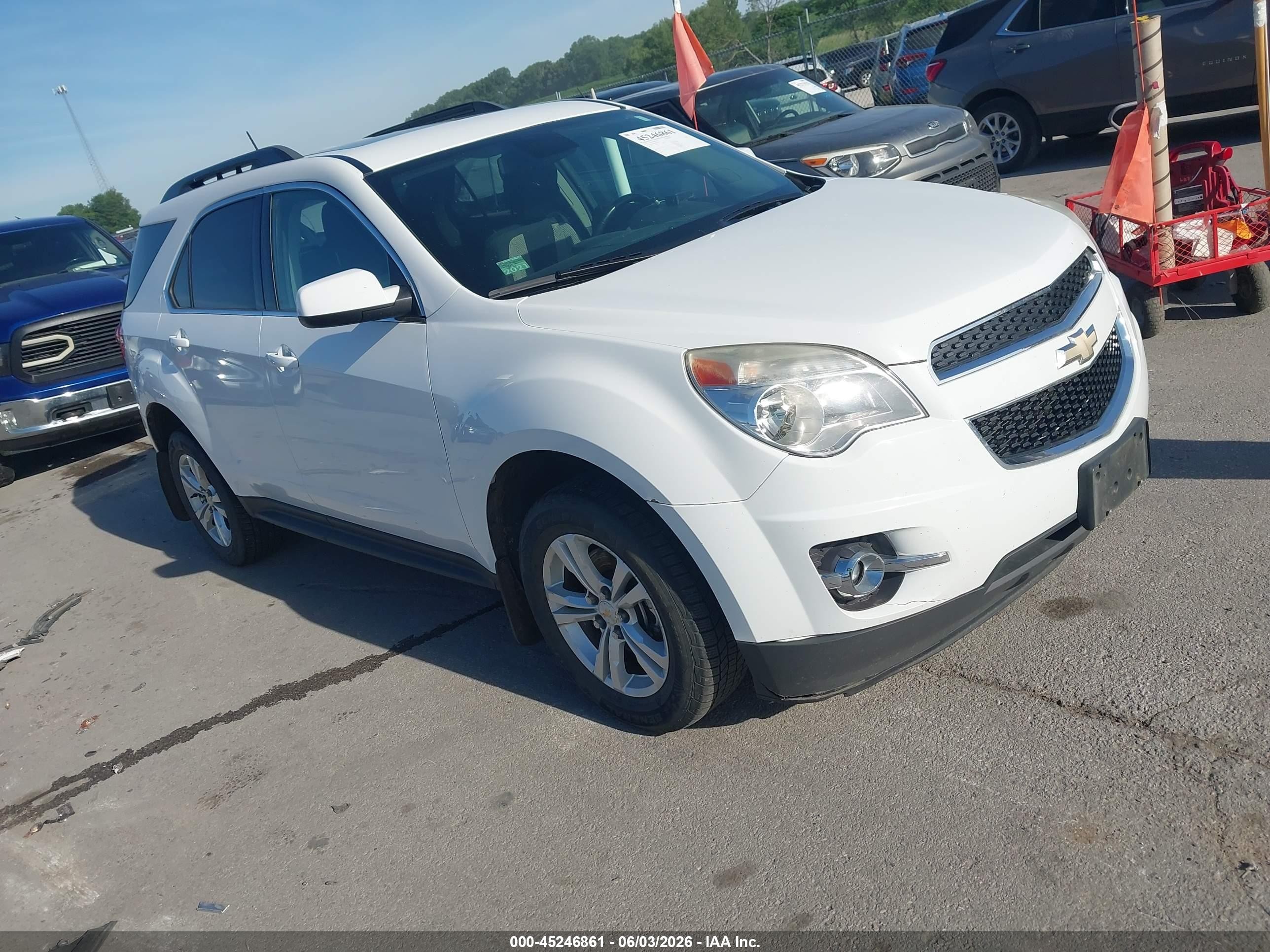 2013 Chevrolet Equinox 2lt White vin: 2GNALPEK9D6294131