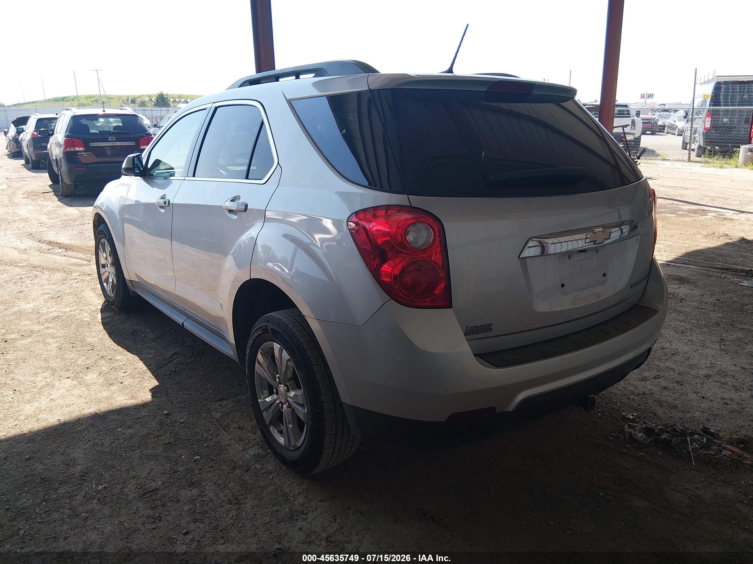 2013 Chevrolet Equinox Lt Silver vin: 2GNALPEK9D6429673