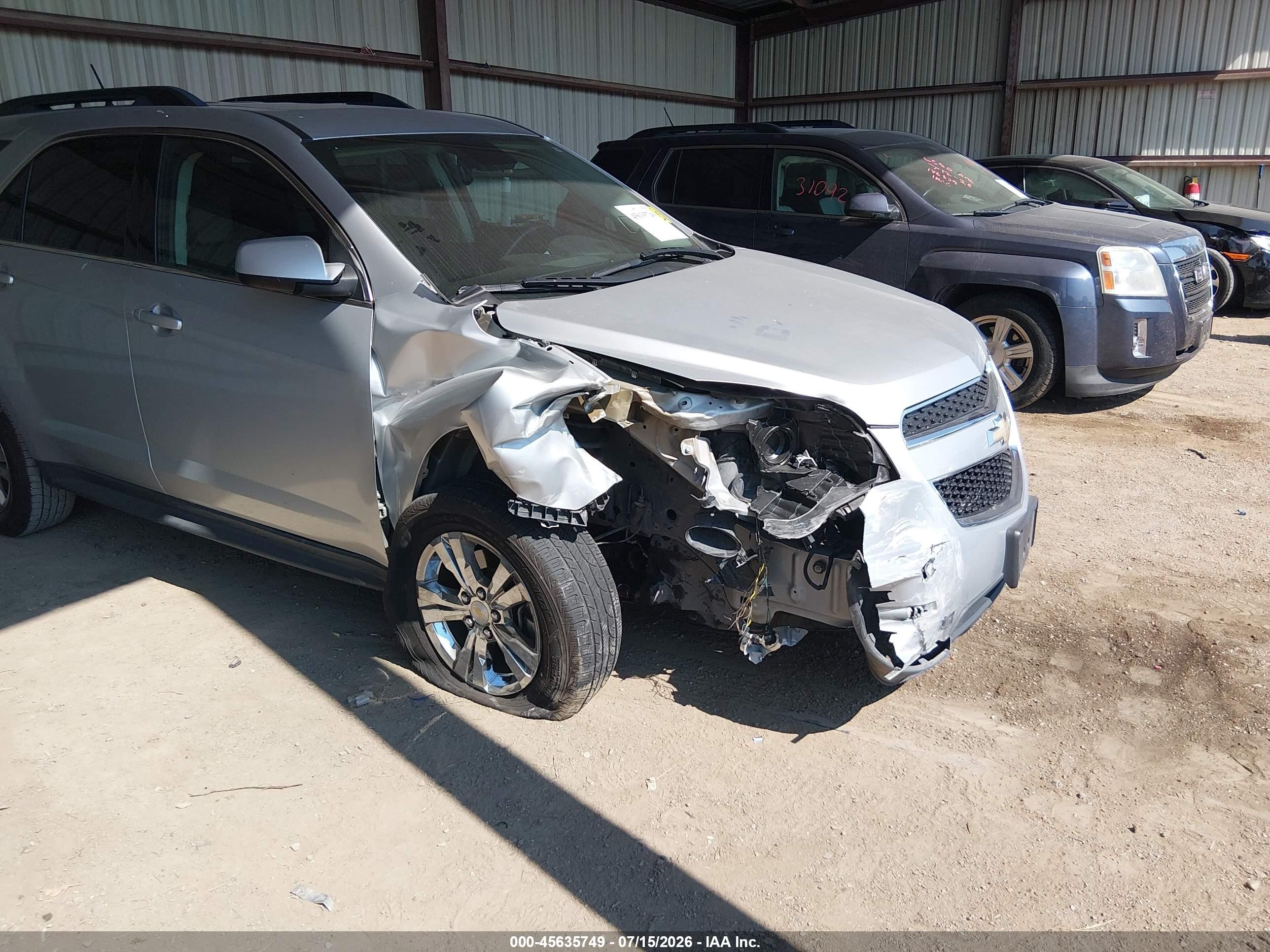 2013 Chevrolet Equinox Lt Silver vin: 2GNALPEK9D6429673