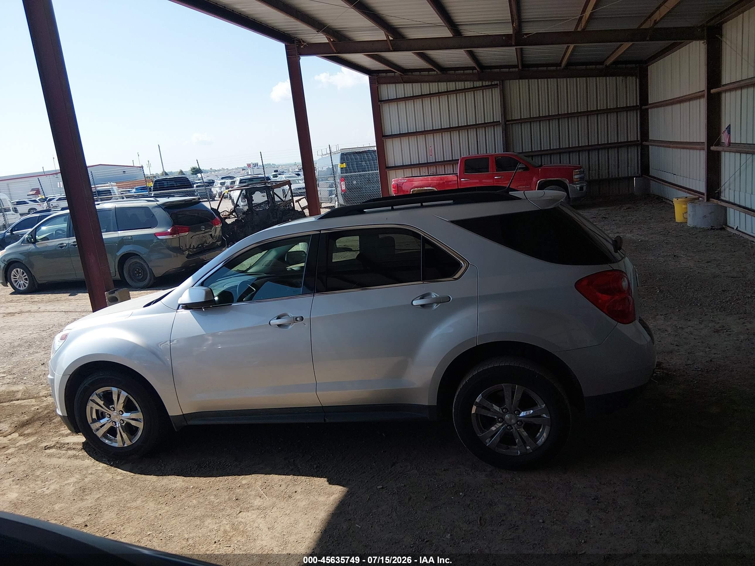 2013 Chevrolet Equinox Lt Silver vin: 2GNALPEK9D6429673