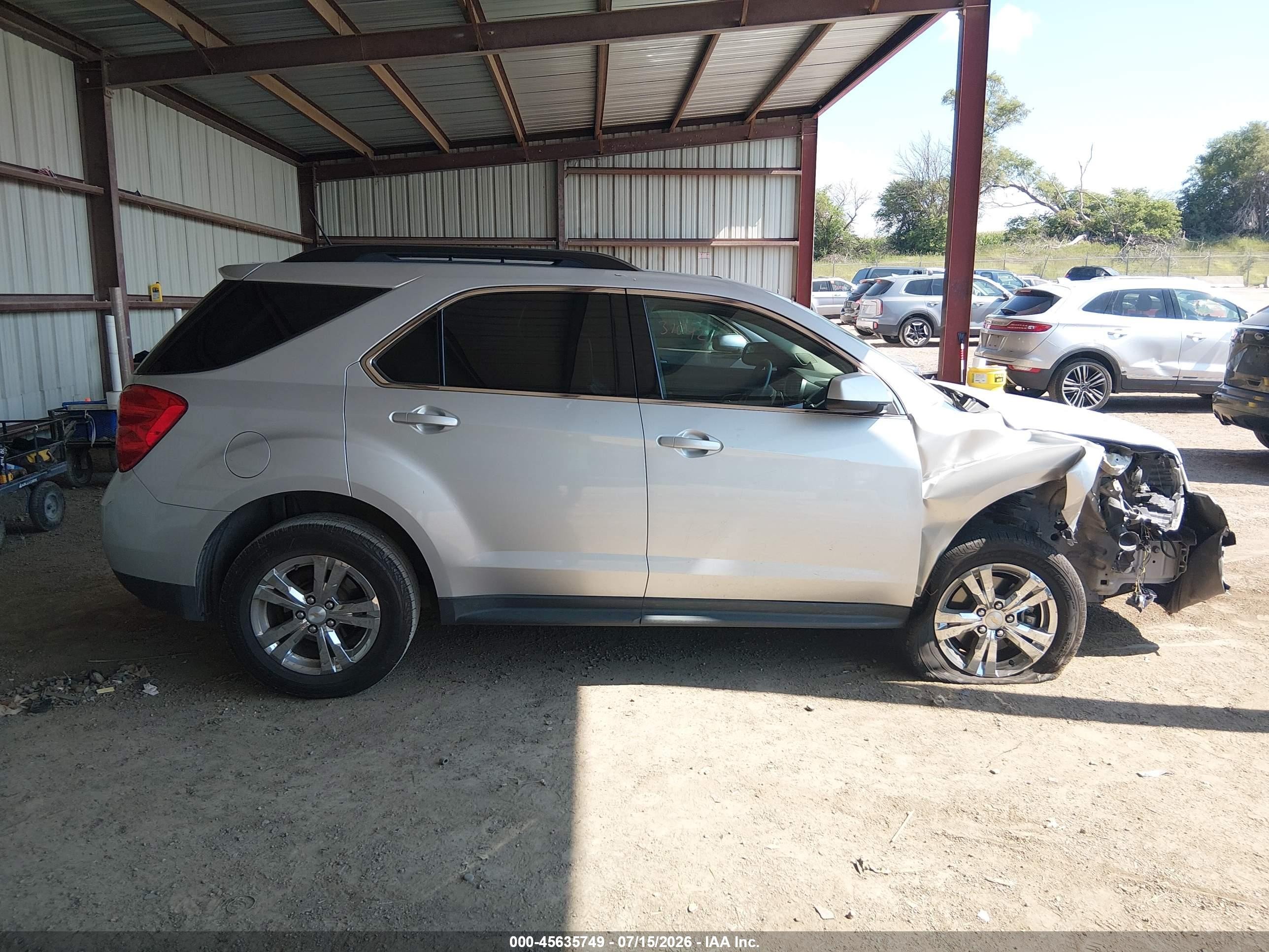 2013 Chevrolet Equinox Lt Silver vin: 2GNALPEK9D6429673