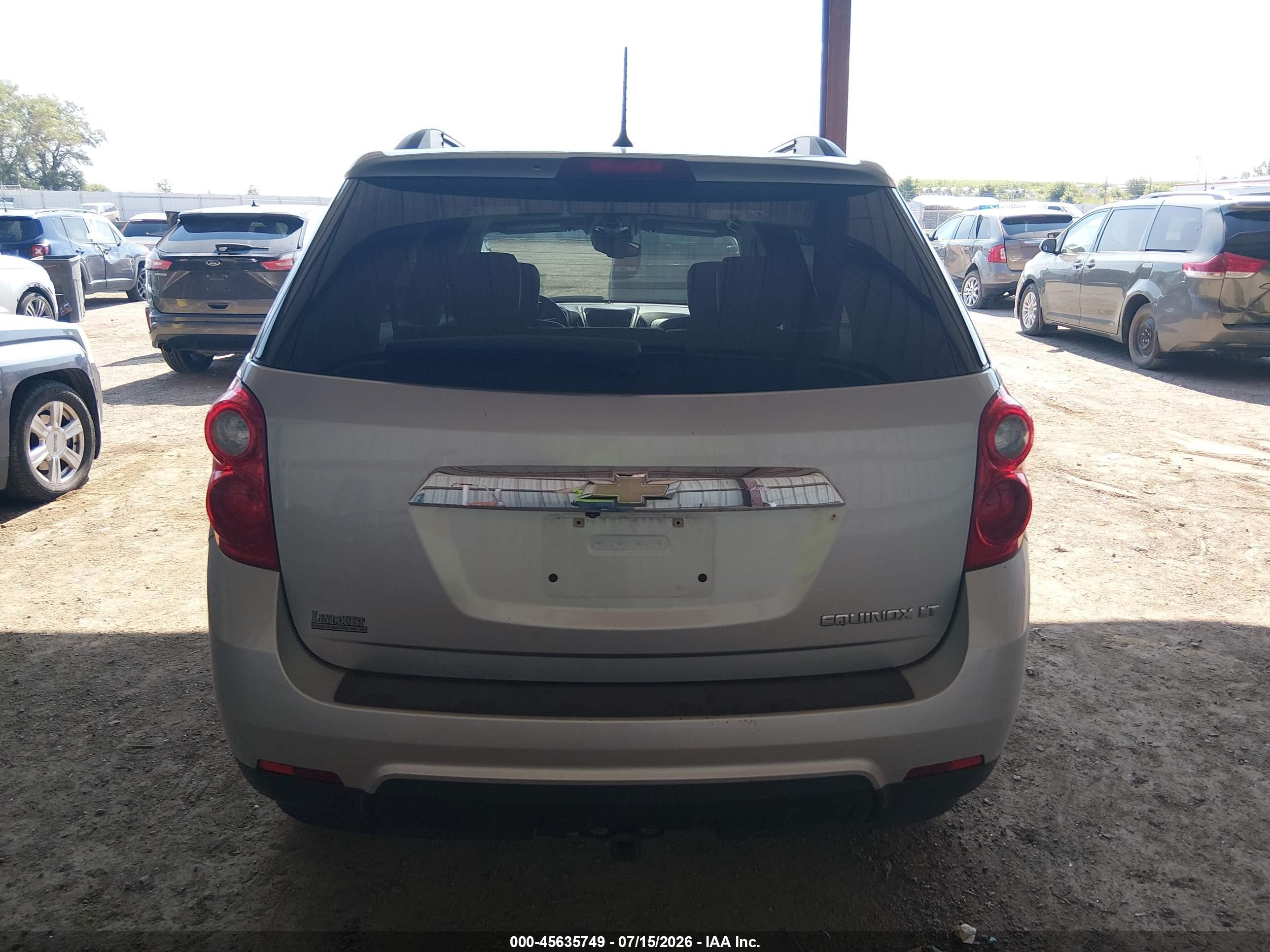 2013 Chevrolet Equinox Lt Silver vin: 2GNALPEK9D6429673