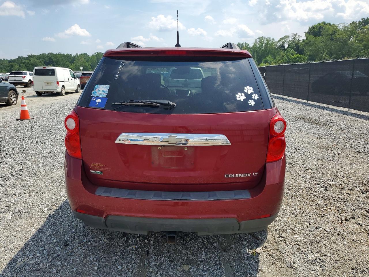 2012 Chevrolet Equinox Lt Burgundy vin: 2GNALPEKXC6272959