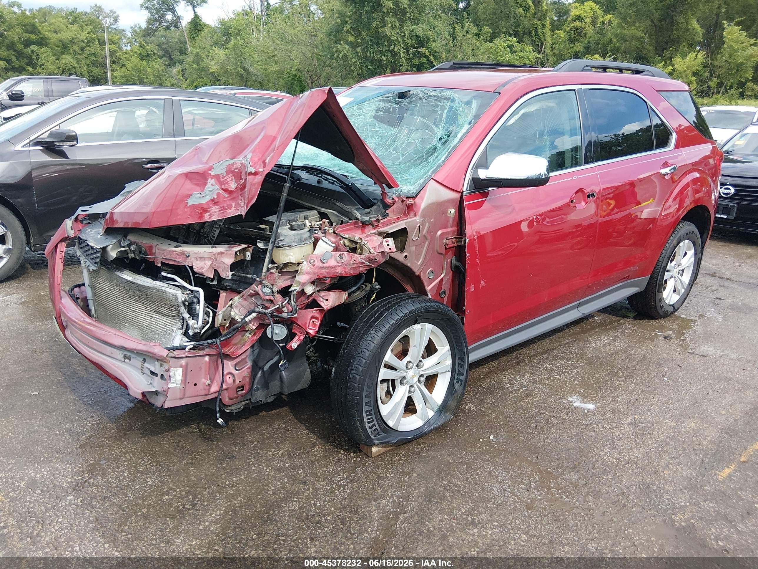 2013 Chevrolet Equinox 2lt Red vin: 2GNALPEKXD1146583