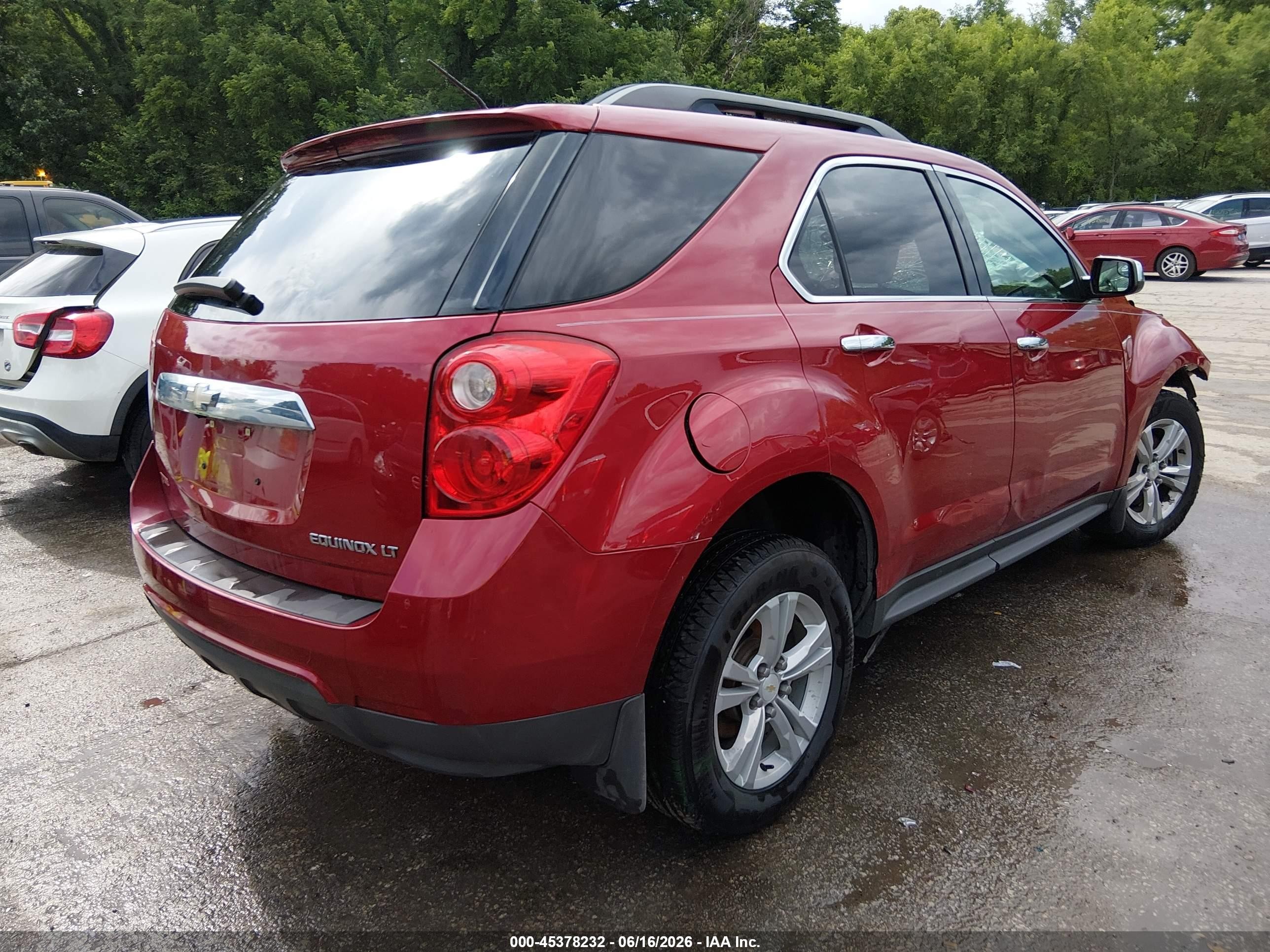 2013 Chevrolet Equinox 2lt Red vin: 2GNALPEKXD1146583
