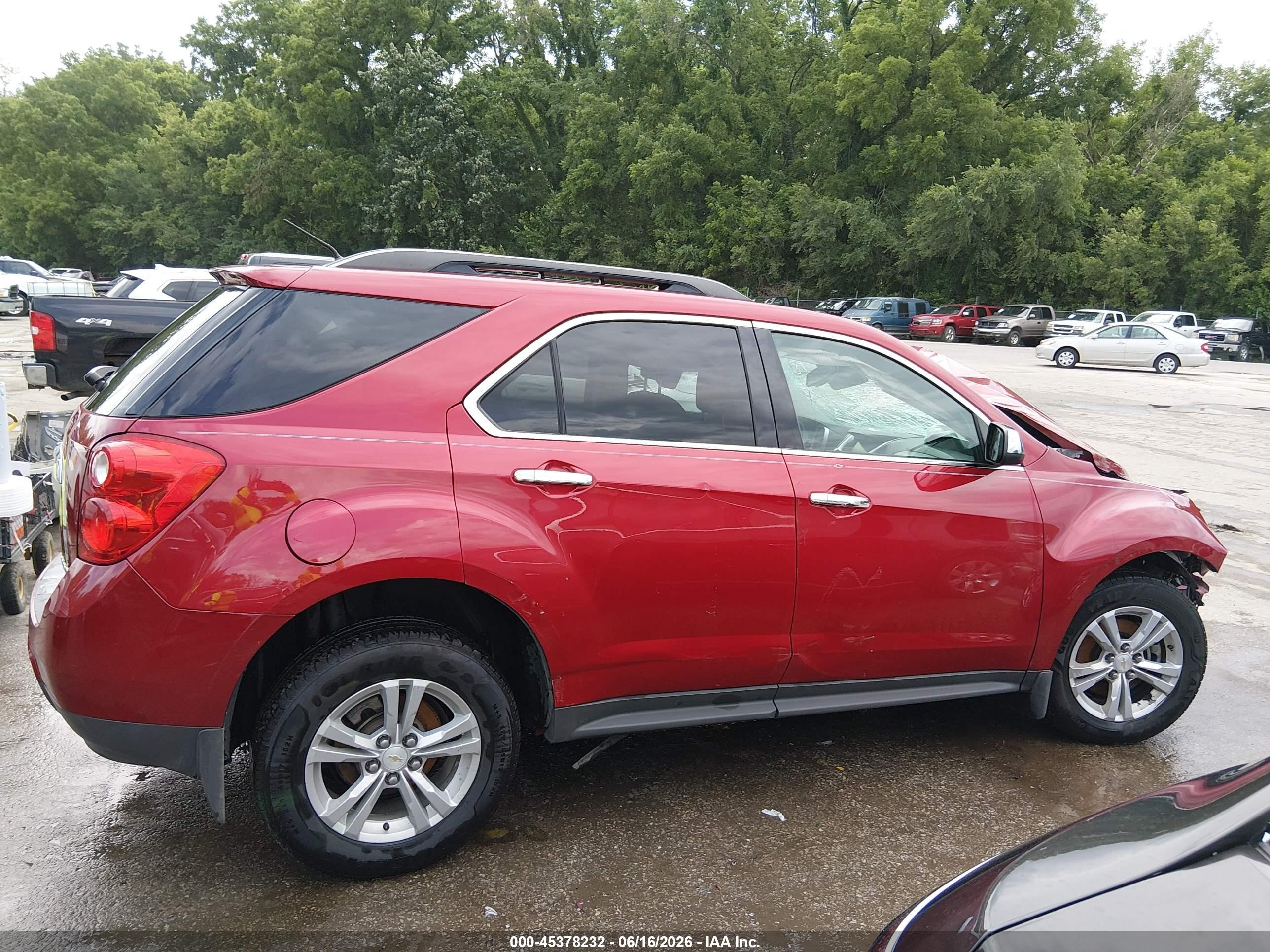 2013 Chevrolet Equinox 2lt Red vin: 2GNALPEKXD1146583