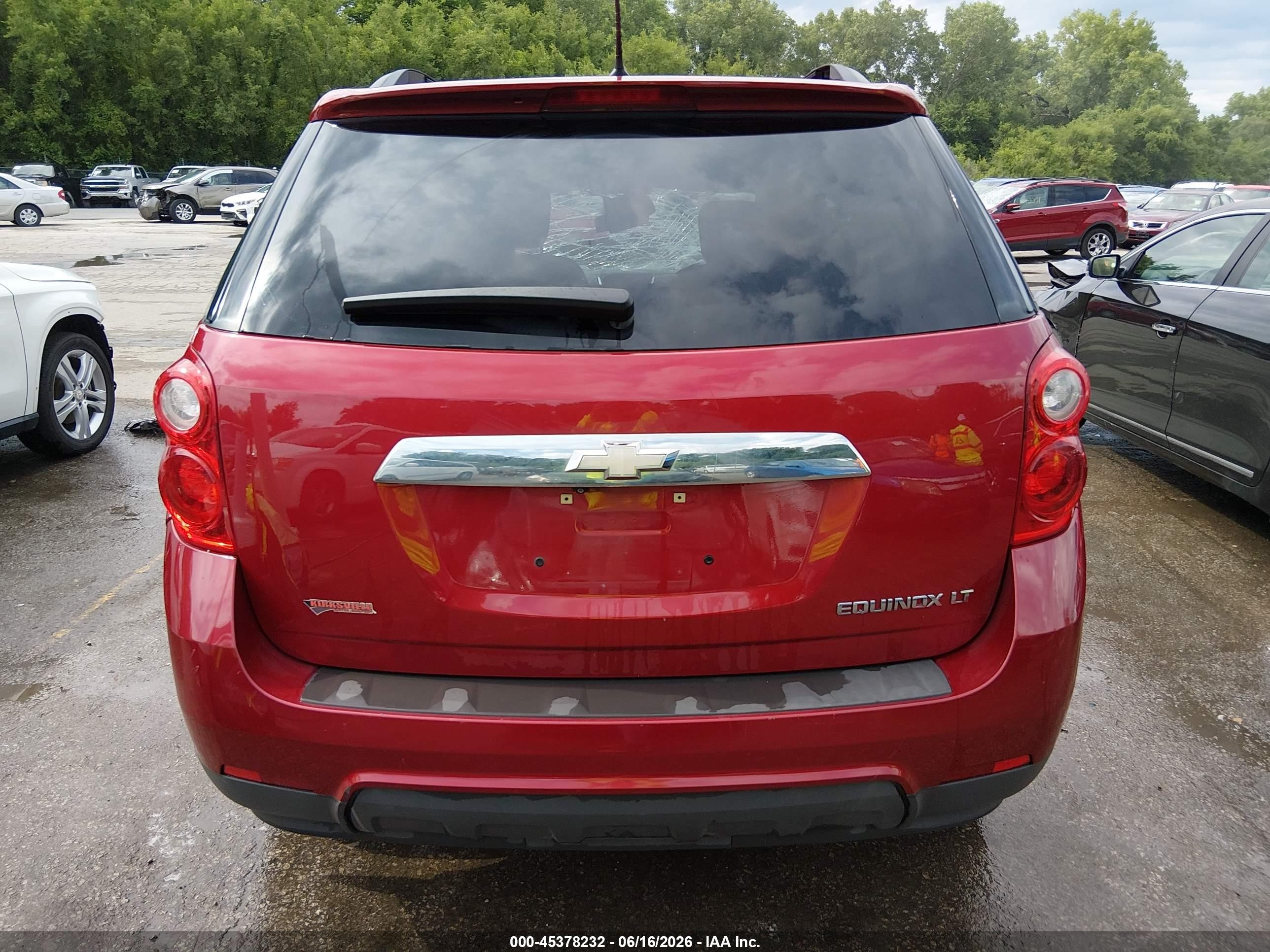2013 Chevrolet Equinox 2lt Red vin: 2GNALPEKXD1146583