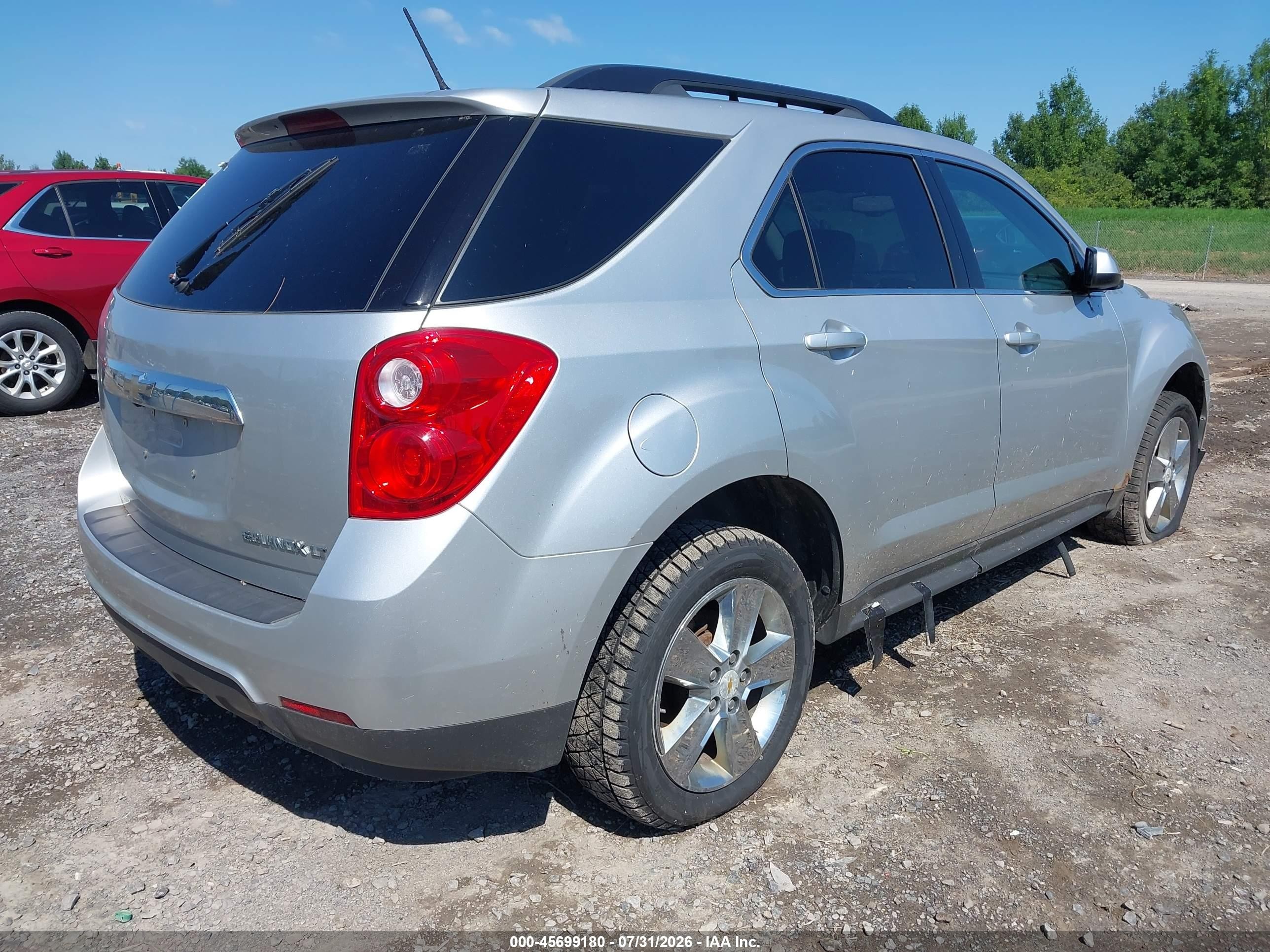 2013 Chevrolet Equinox Lt Silver vin: 2GNALPEKXD1195010