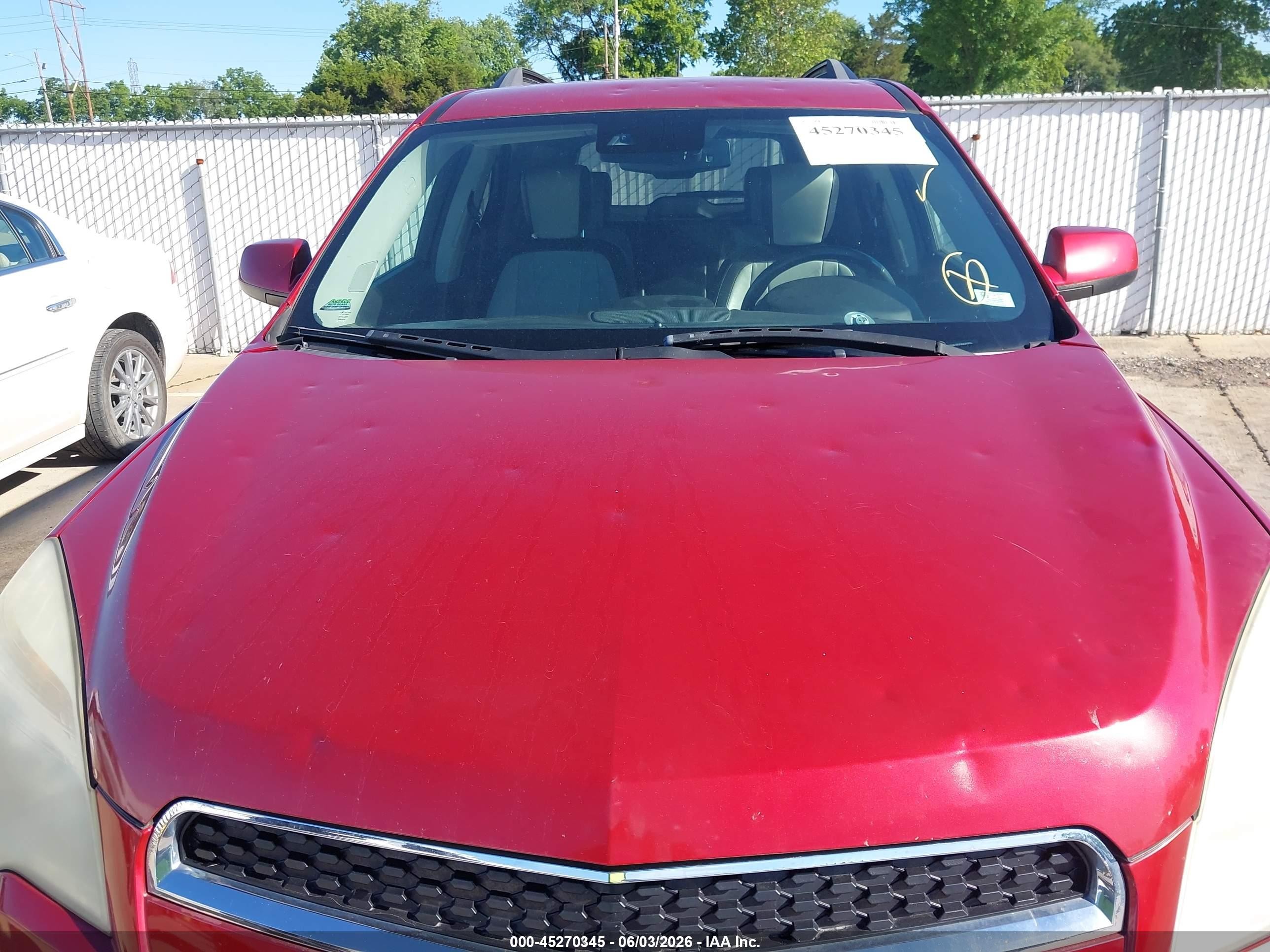 2013 Chevrolet Equinox 2lt Red vin: 2GNALPEKXD6428581