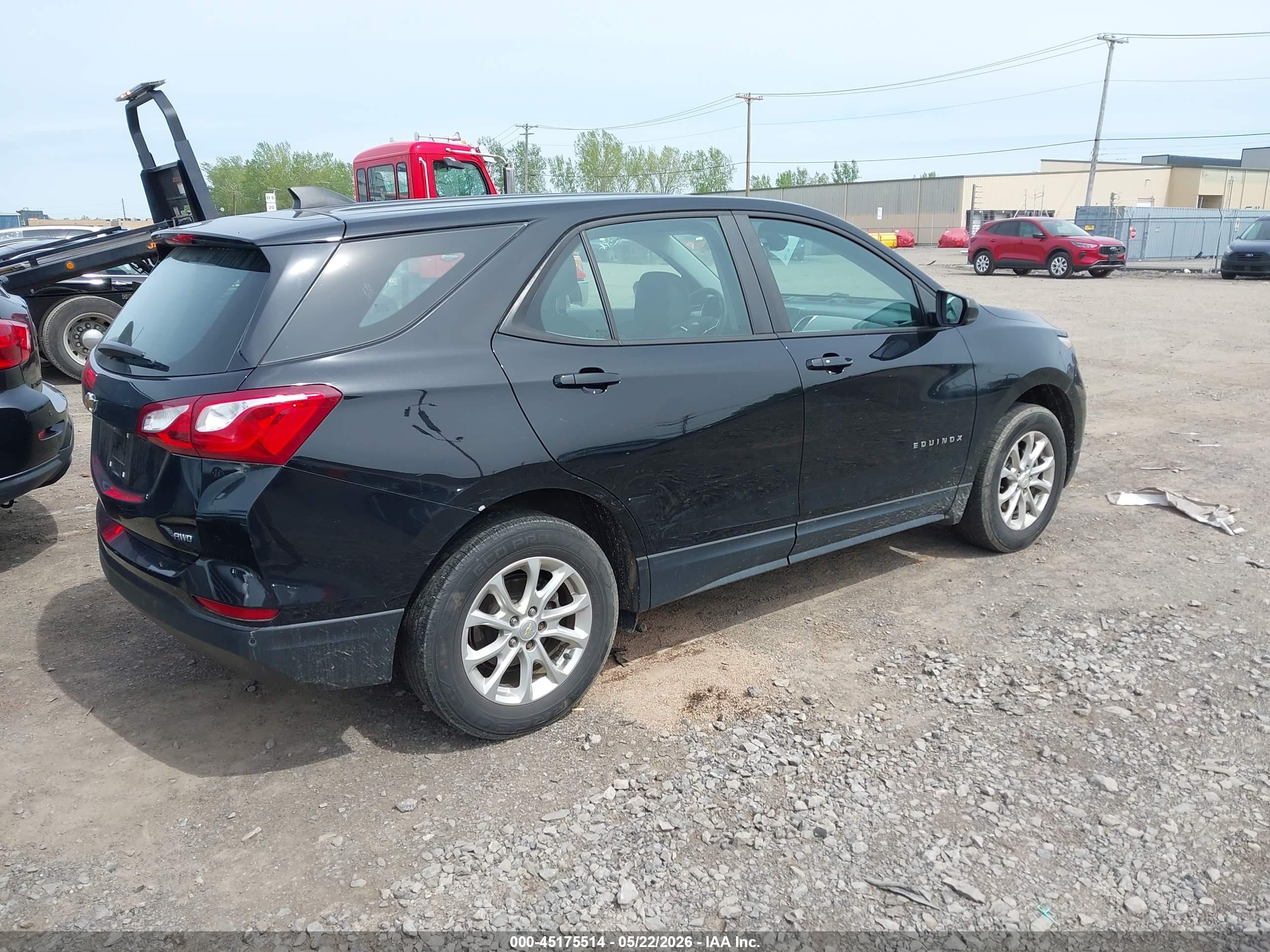 2020 Chevrolet Equinox Awd 1fl Black vin: 2GNAX5EV1L6136898