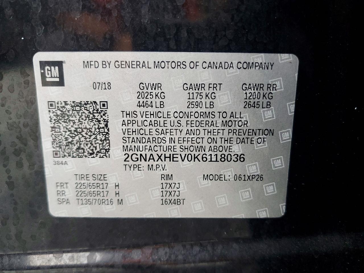 2019 Chevrolet Equinox Ls Black vin: 2GNAXHEV0K6118036