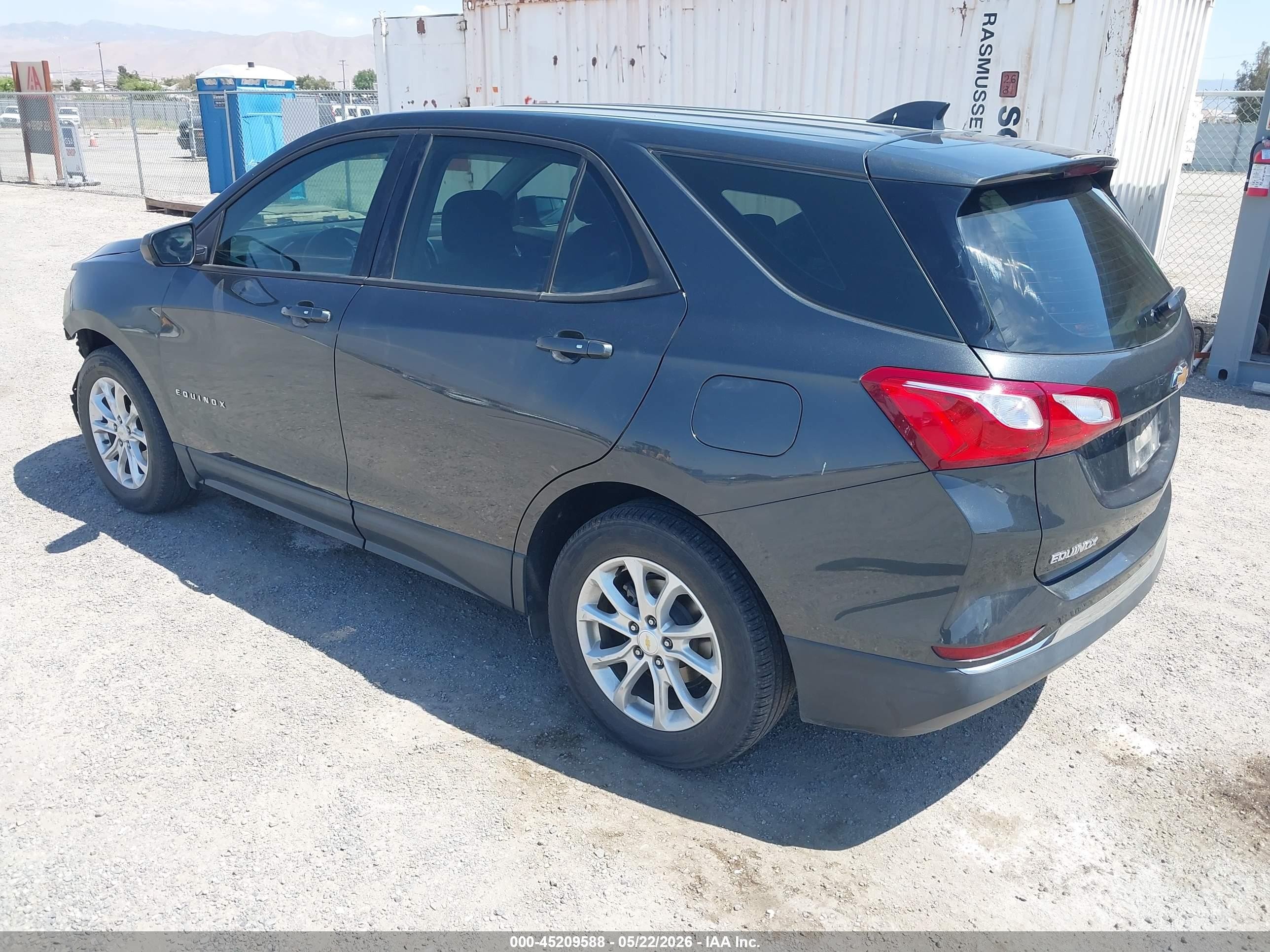 2018 Chevrolet Equinox Ls Gray vin: 2GNAXHEV2J6353066