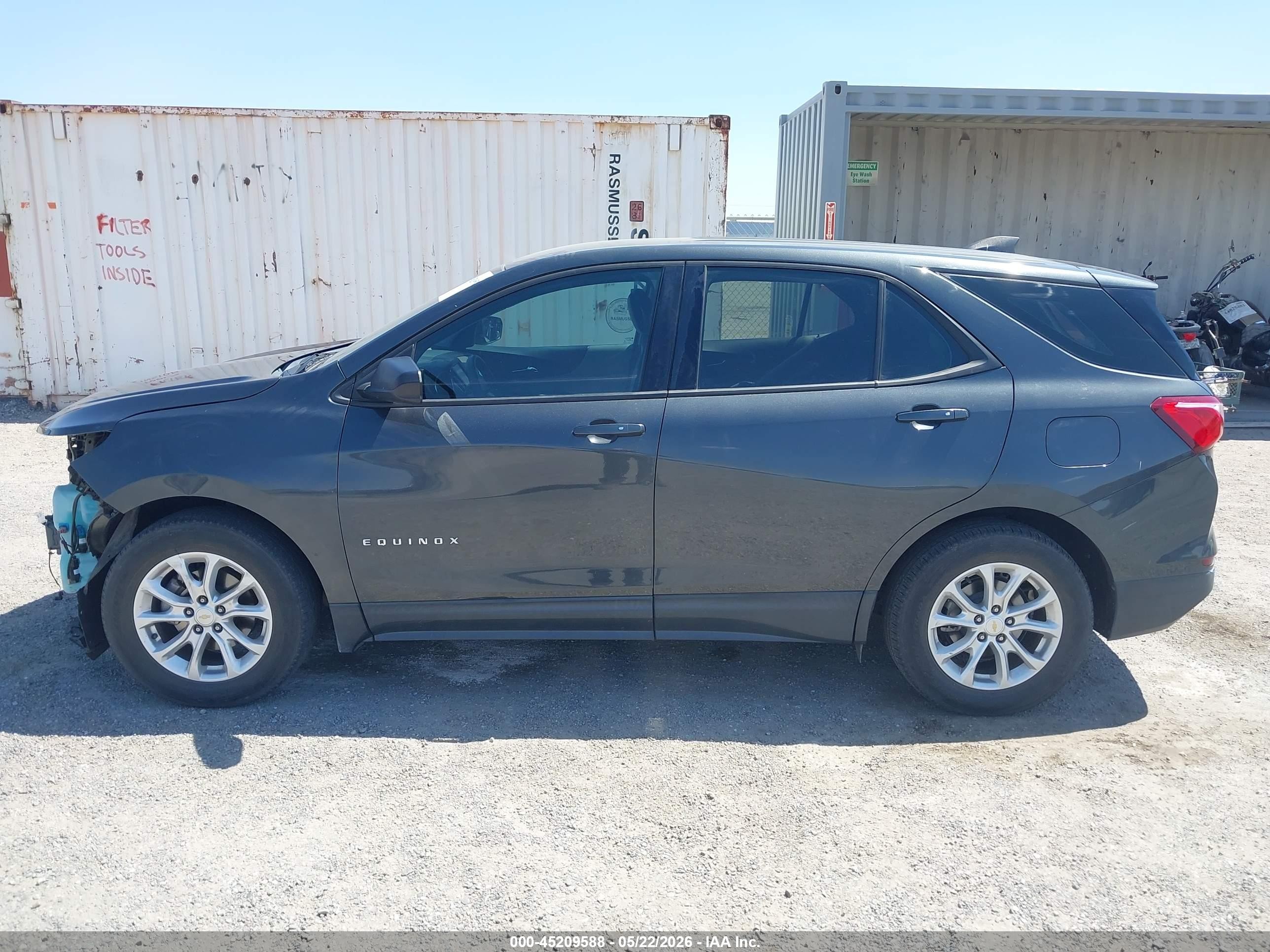 2018 Chevrolet Equinox Ls Gray vin: 2GNAXHEV2J6353066