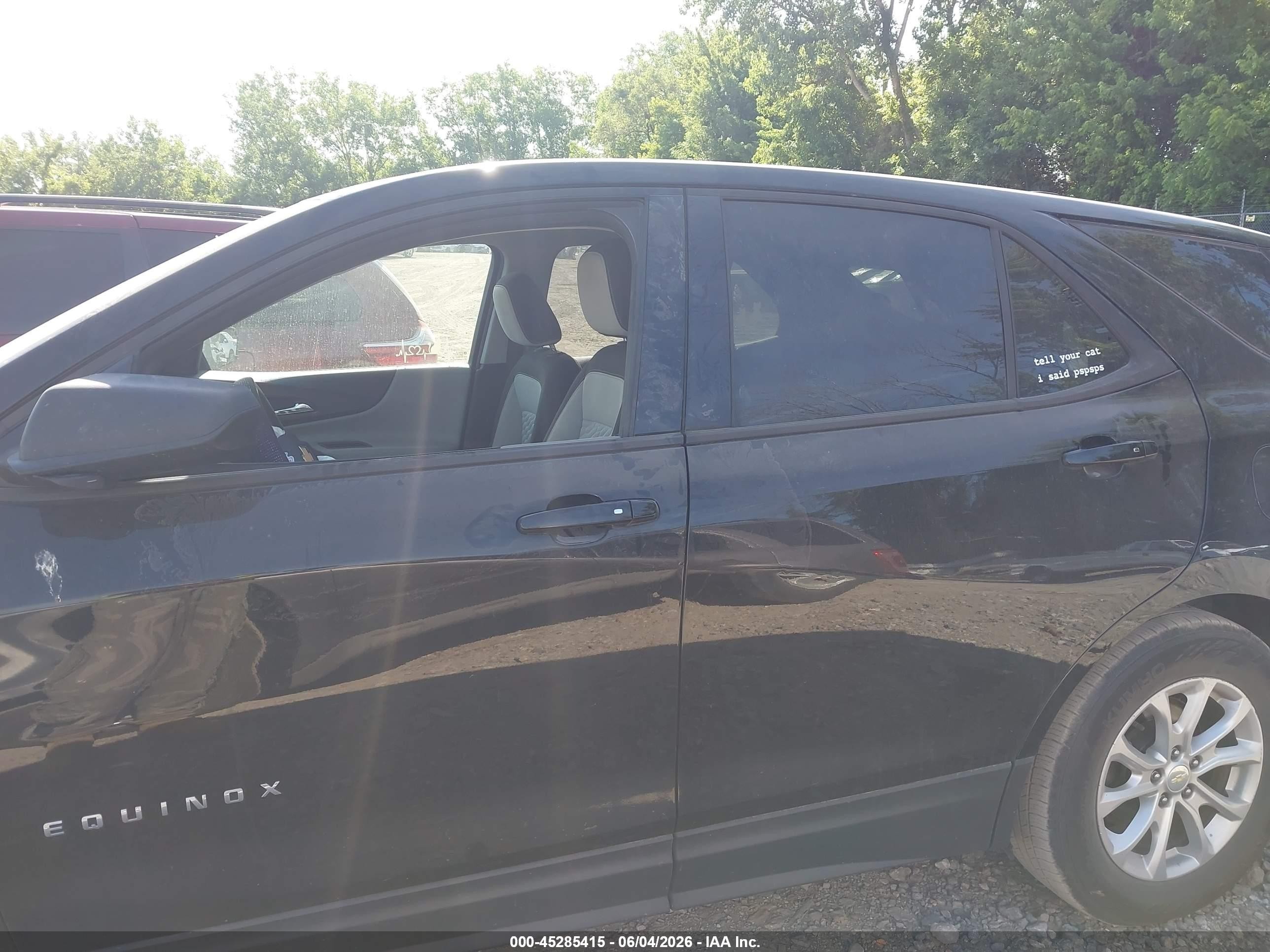 2019 Chevrolet Equinox Ls Black vin: 2GNAXHEV3K6295356